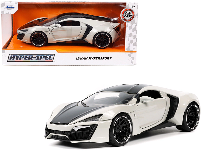 Jada Lykan Hypersport Gray and Black "Hyper-Spec" Series 1/24 Diecast Model Car by Jada