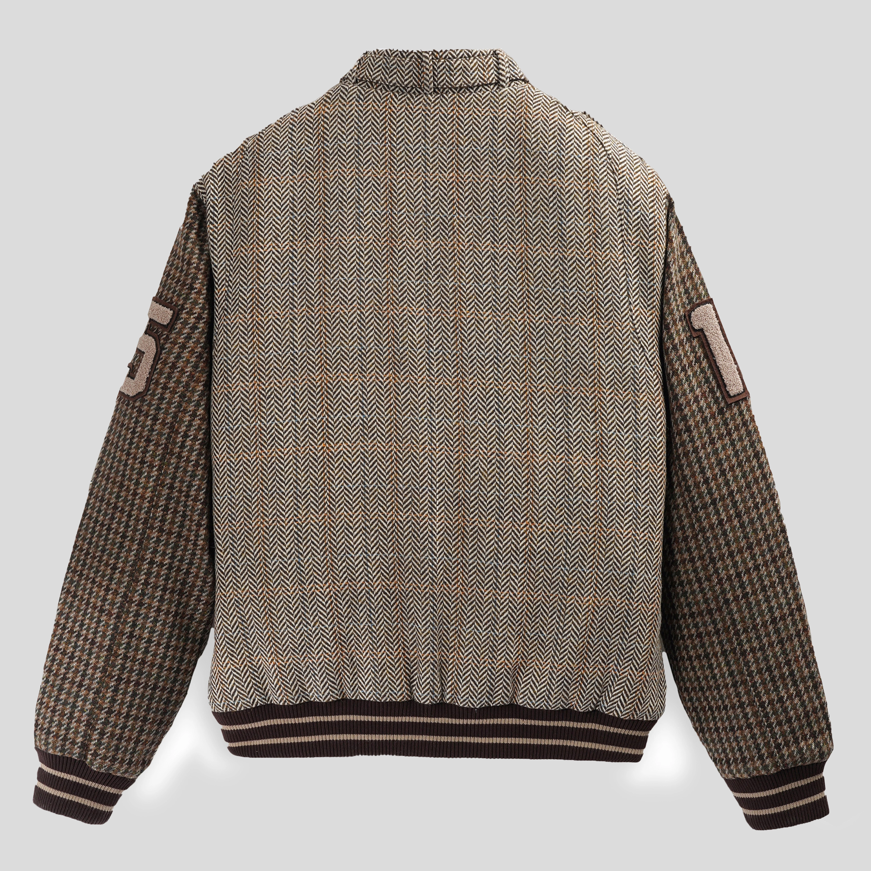 Members Only Men's Tweed Varsity Jacket