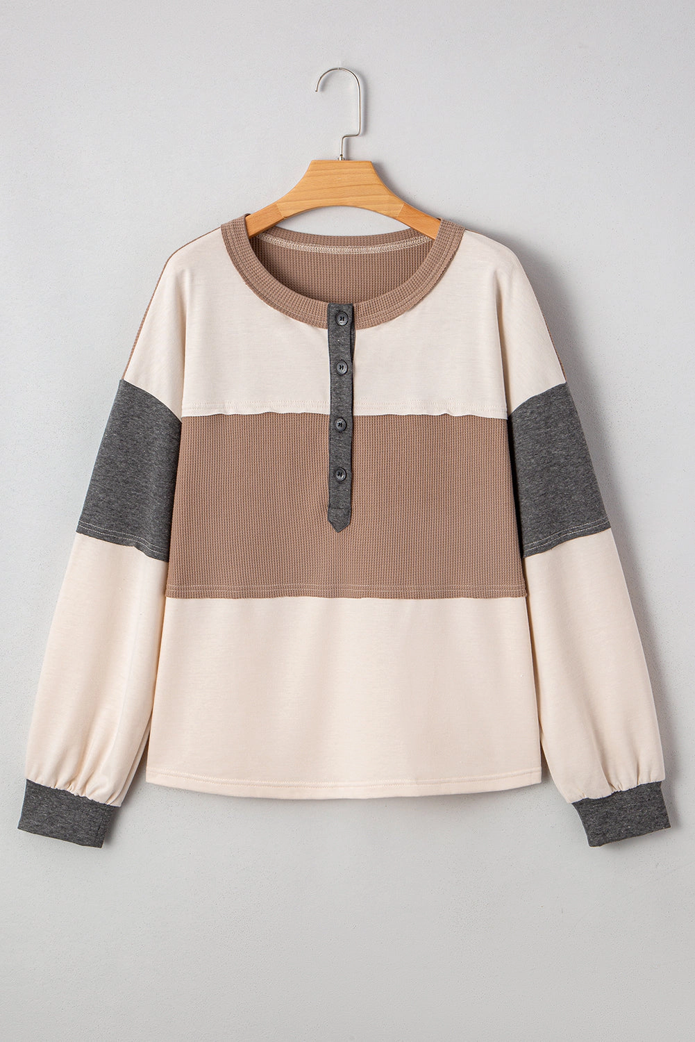 Threaded Pear Sydney Loose Henley Top