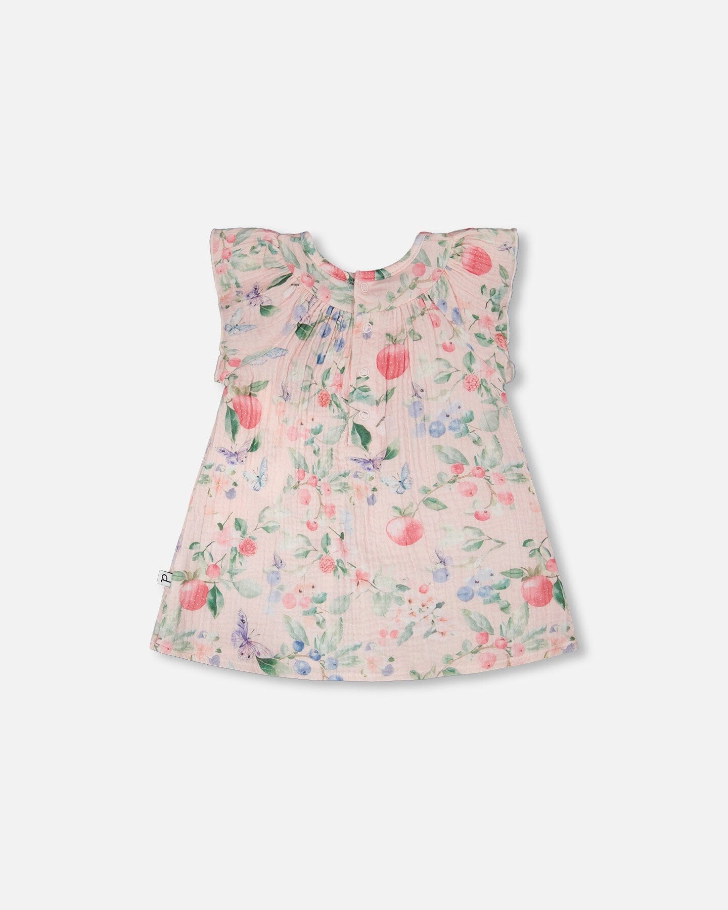 Deux par Girls Cotton Muslin Dress and Bloomer Set Printed Berries