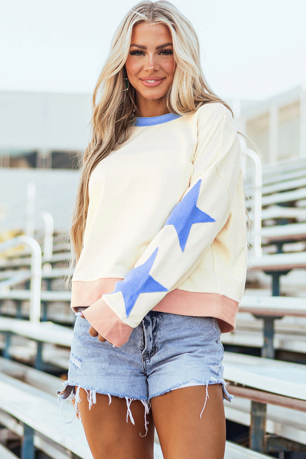 Threaded Pear Women's Ashaora Exposed Seam Oversized Sweatshirt
