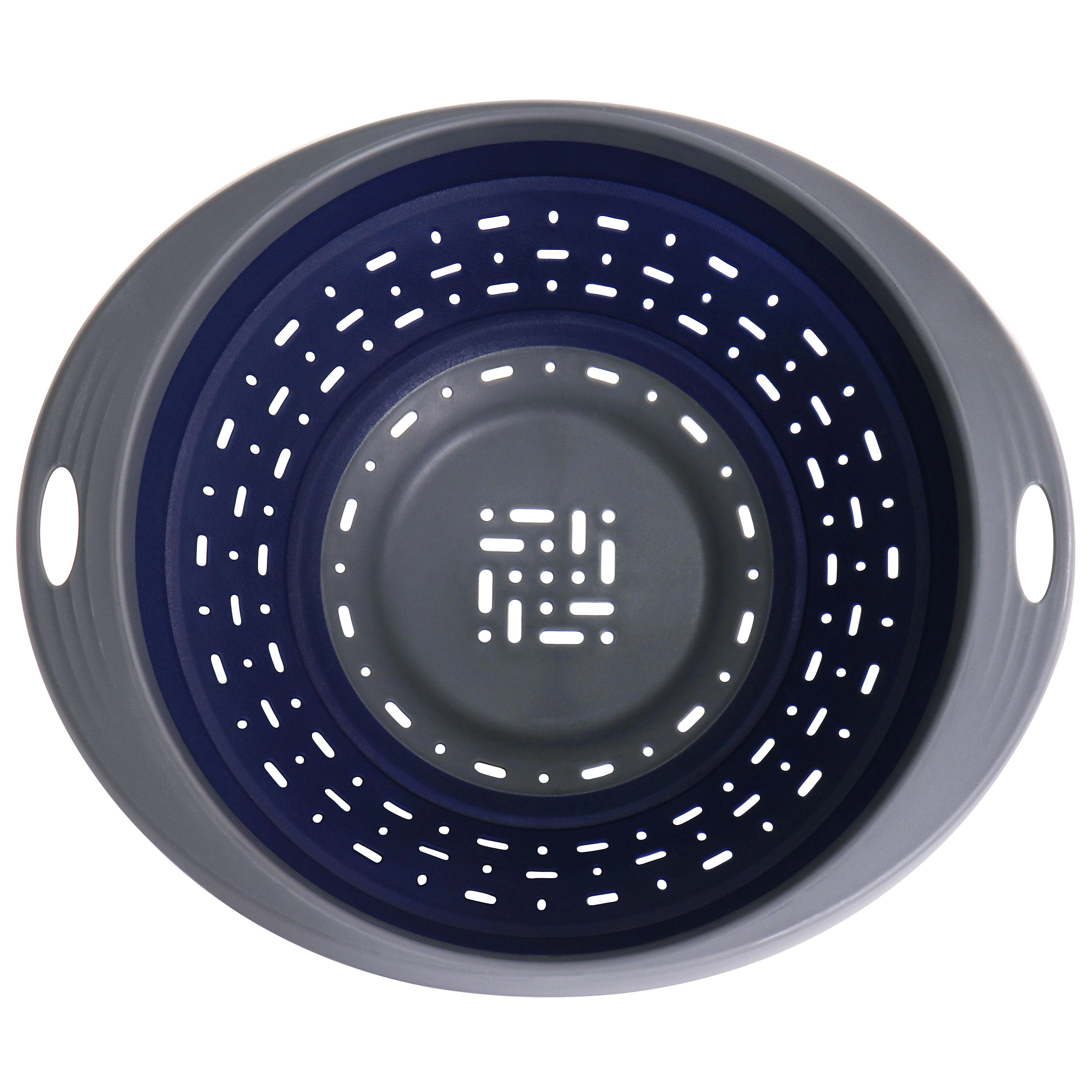 Oster Bluemarine Collapsible Polypropylene Colander in Navy