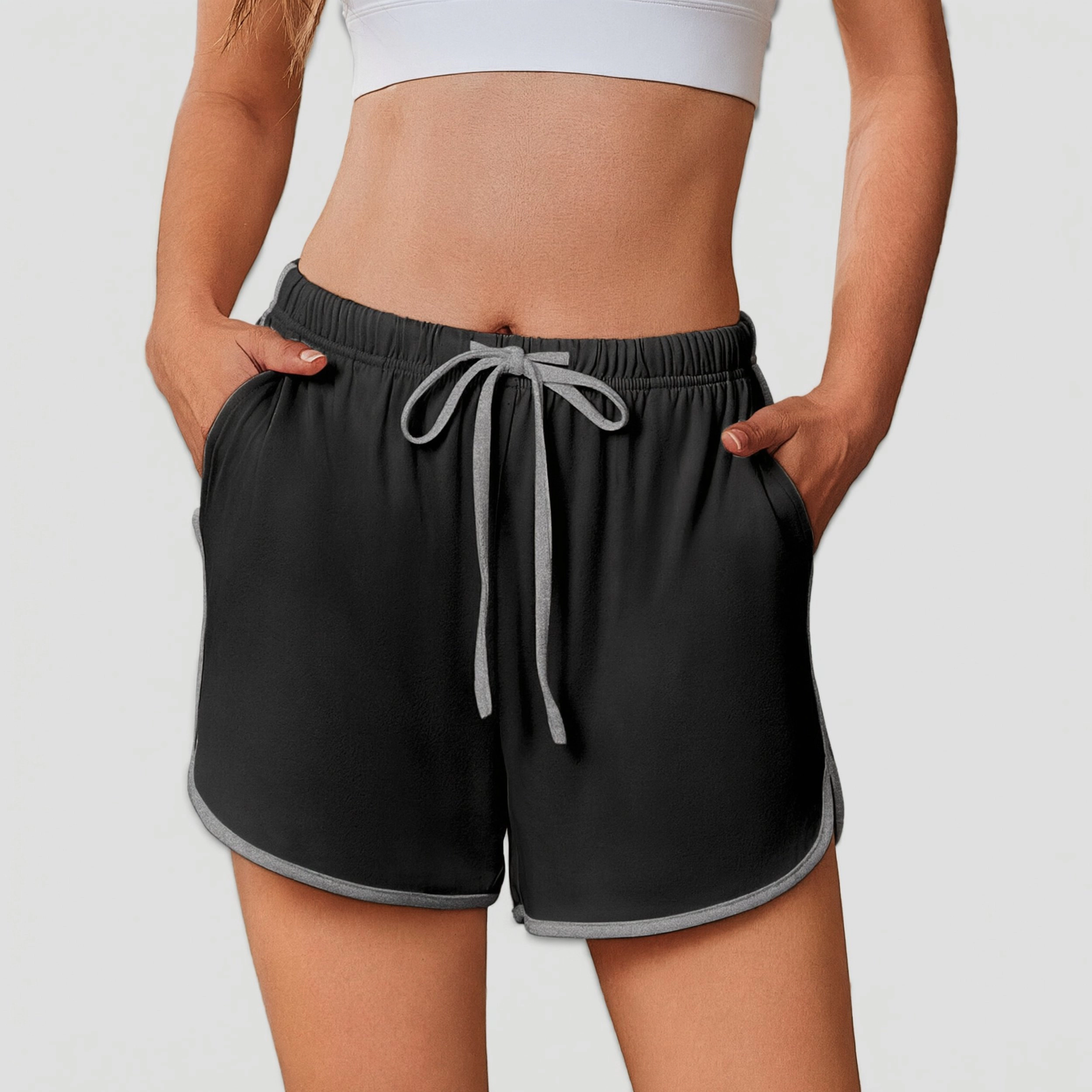 Ekouaer Women's Pajama Shorts Elastic Waist Sleep Shorts Stylish Lounge Shorts Casual Comfy Shorts