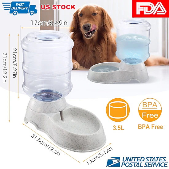 GBruno 3.5L Gravity Pet Water Dispenser