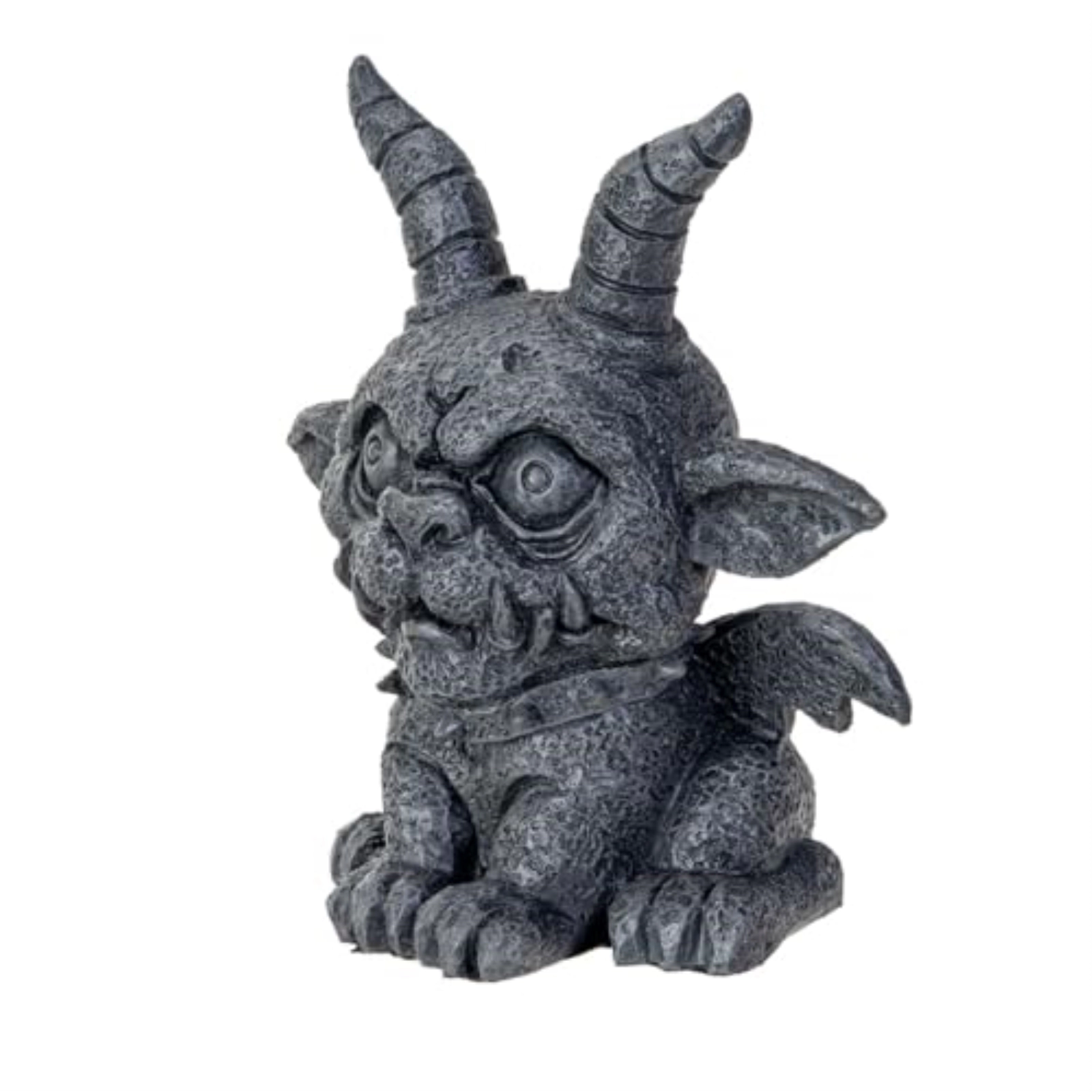 Pacific Giftware Gothic Gargoyle Agamon Resin Figurine Decorative Sculpture with Gray Stone-Look Finish 5.1 inch