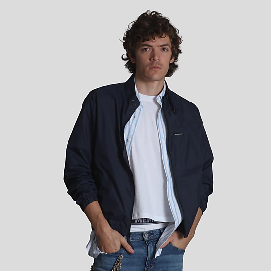 Members Only Mens Packable Windbreaker Jacket