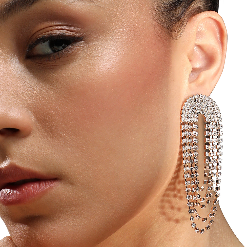 SOHI Women's Bling Drop Earrings