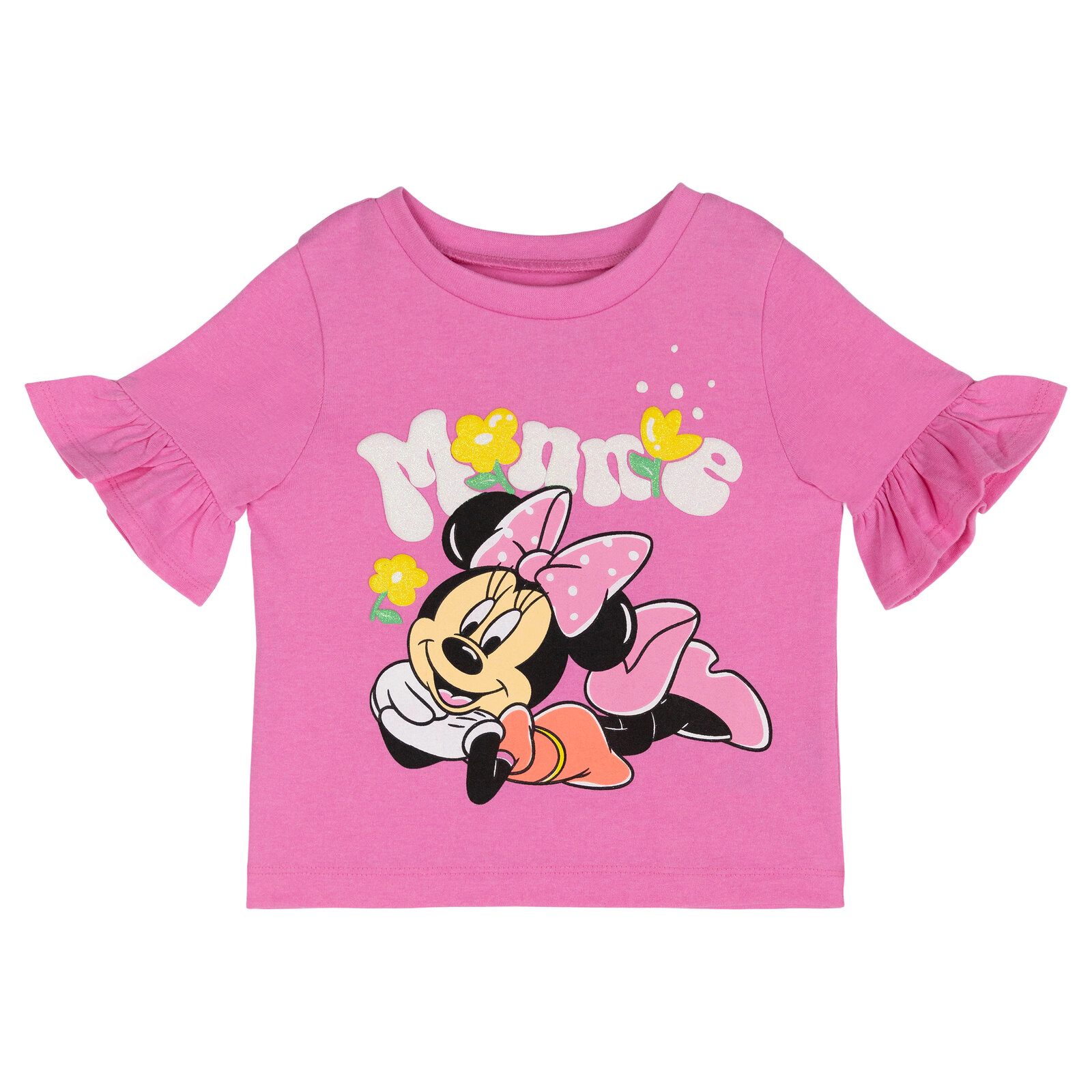Disney Minnie Mouse Girls' 2-Piece T-Shirt and Shorts Set