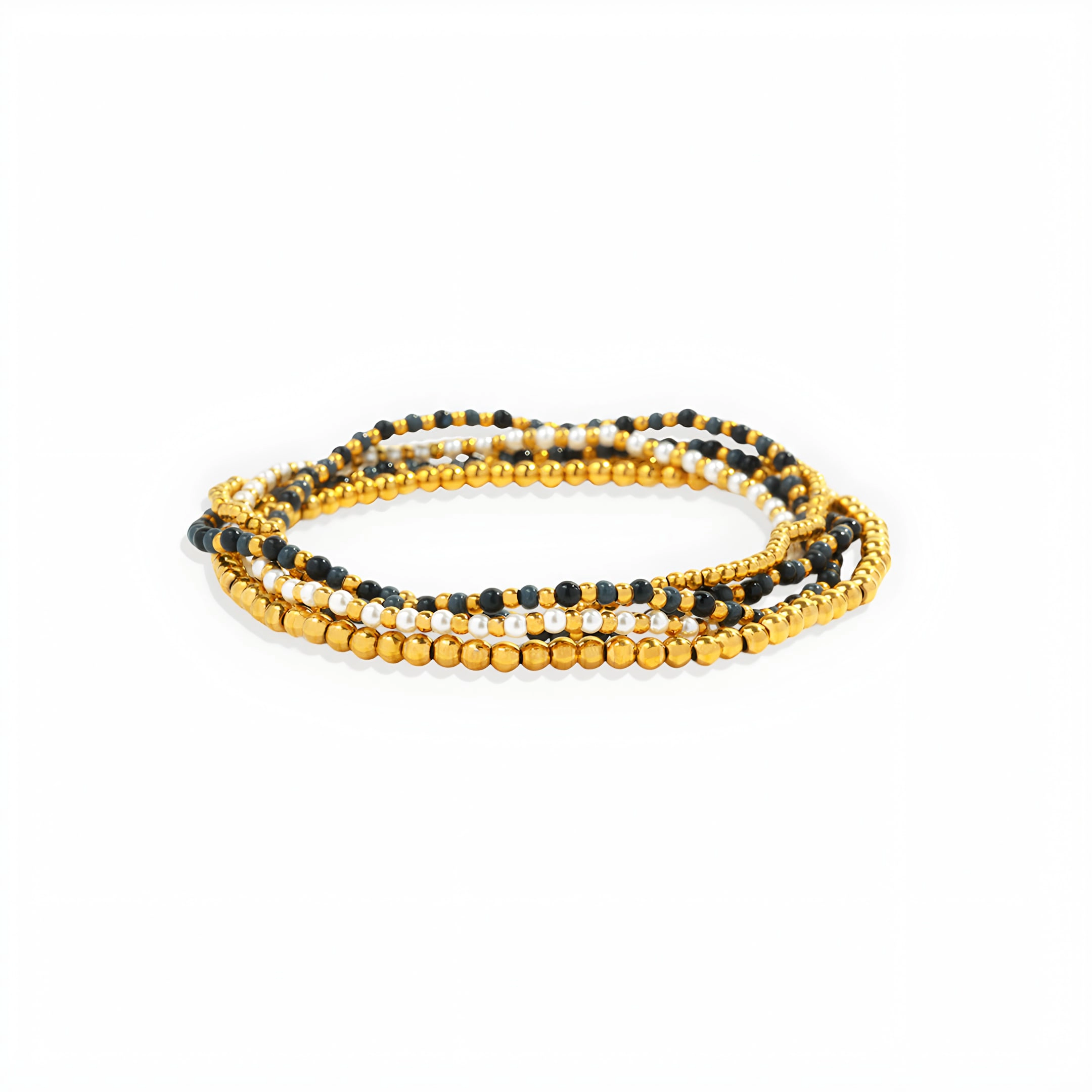 Mint & Lily Women's Weather the Storm Beaded Bracelet Set