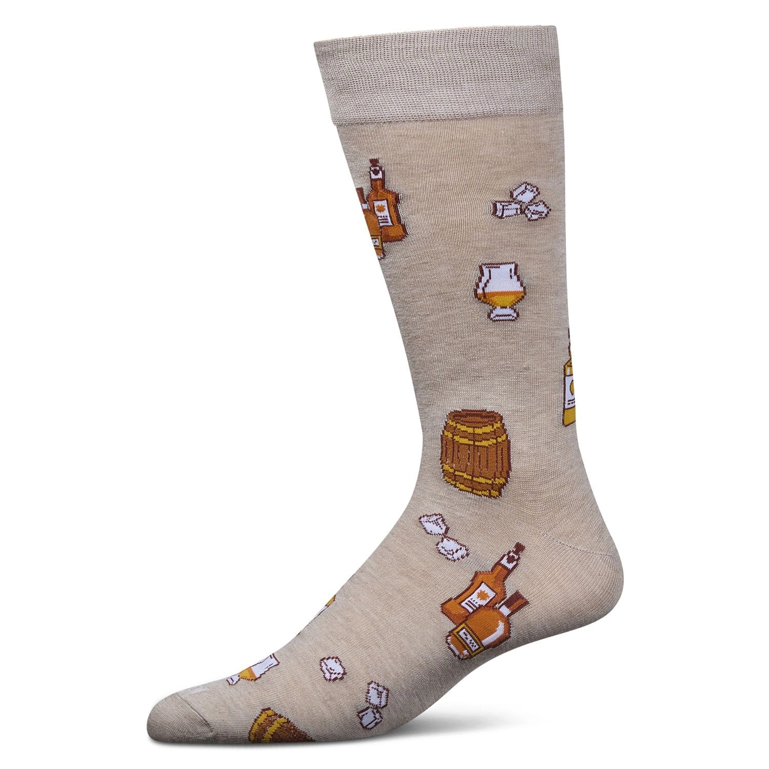 MeMoi Men's Whiskey Rayon From Bamboo Crew Socks