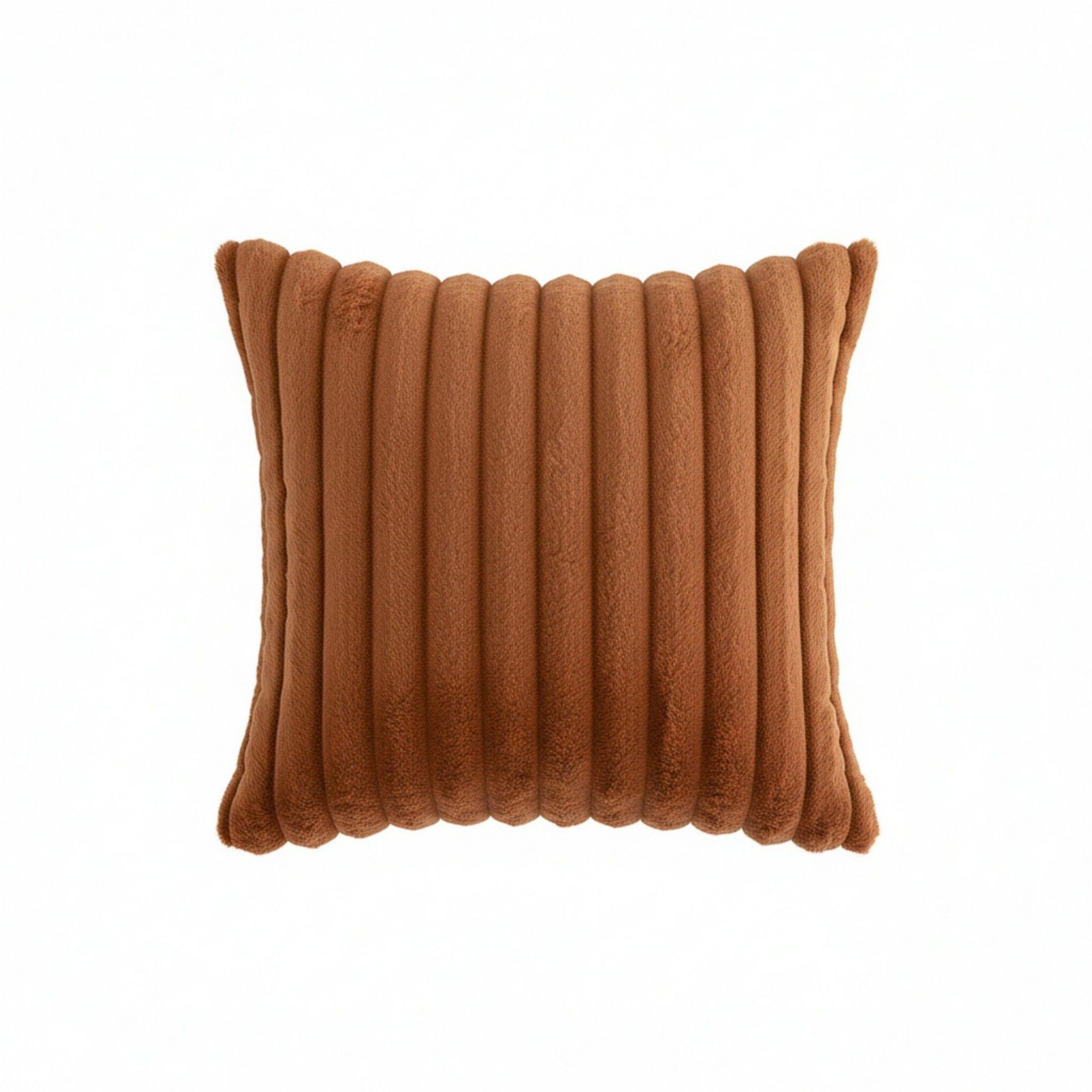 Alilang Unisex Textured Corded Pillow Cover Decorative Square Cushion Case Single Piece 17.7x17.7in