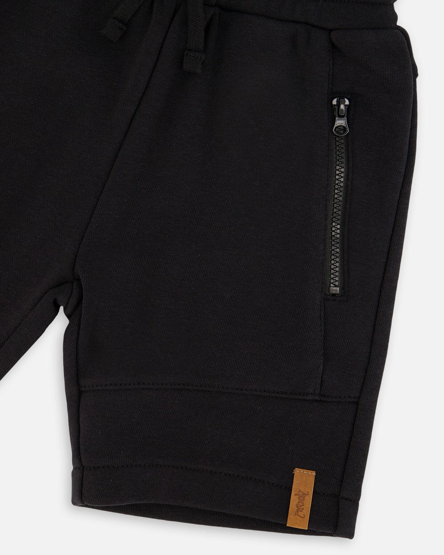 Deux par Boys French Terry Cross Seam Zip Pocket Shorts