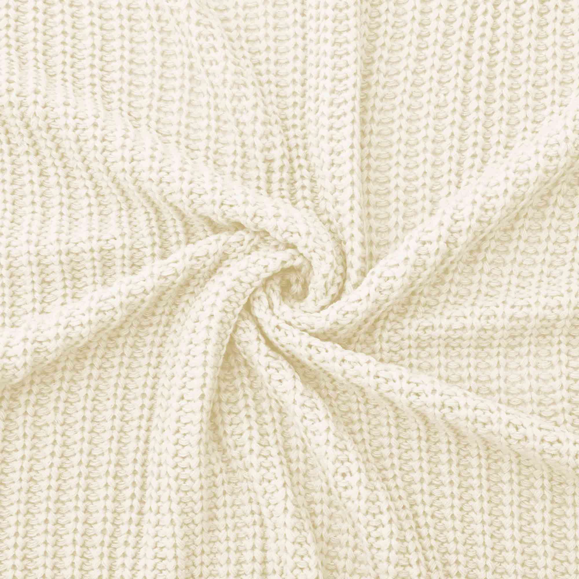 PEACENEST Soft Knitted Throw Blanket Cozy Decorative for Sofa and Bed