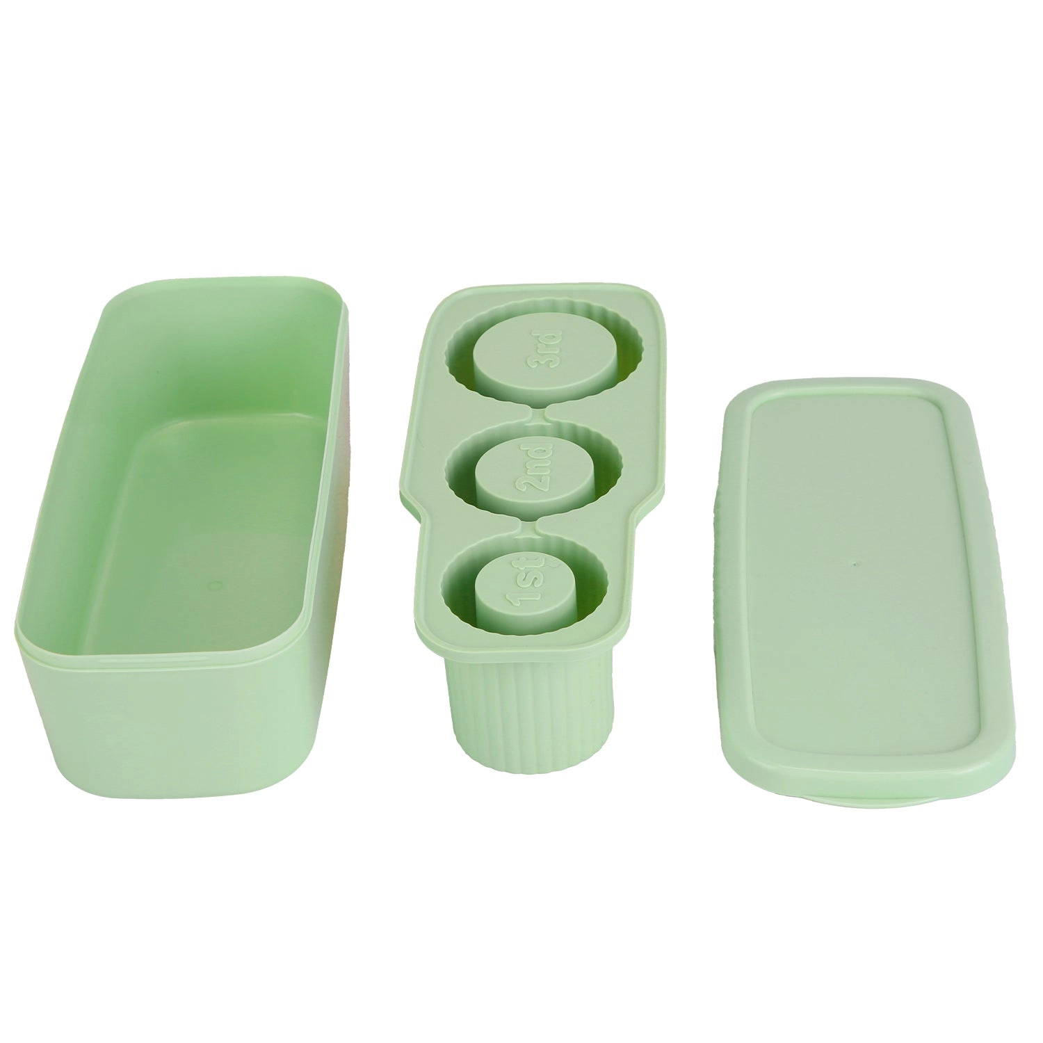 GBruno Silicone Hollow Cylinder Ice Cube Tray With Lid