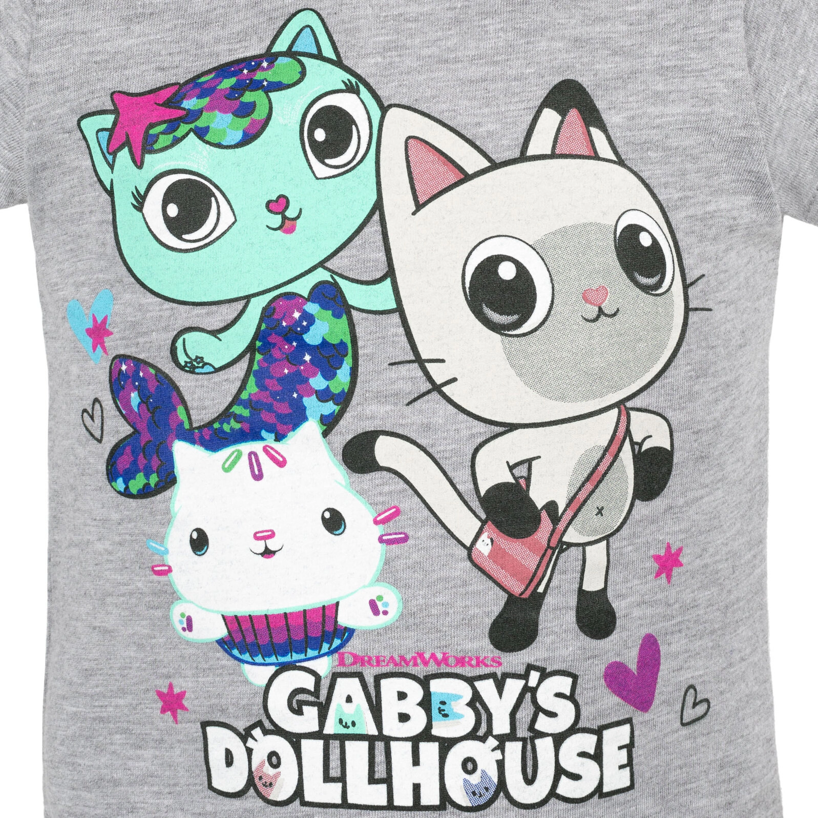 Dreamworks Gabby's Dollhouse Girls' 3-Pack T-Shirts