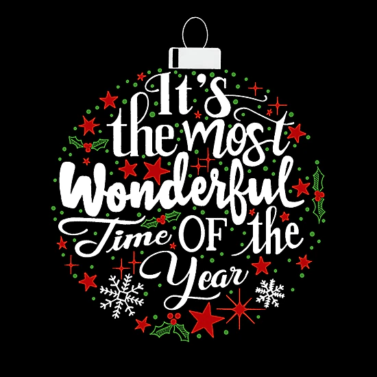 LA Pop Art Christmas Ornament - Women's Word Art Hooded Sweatshirt