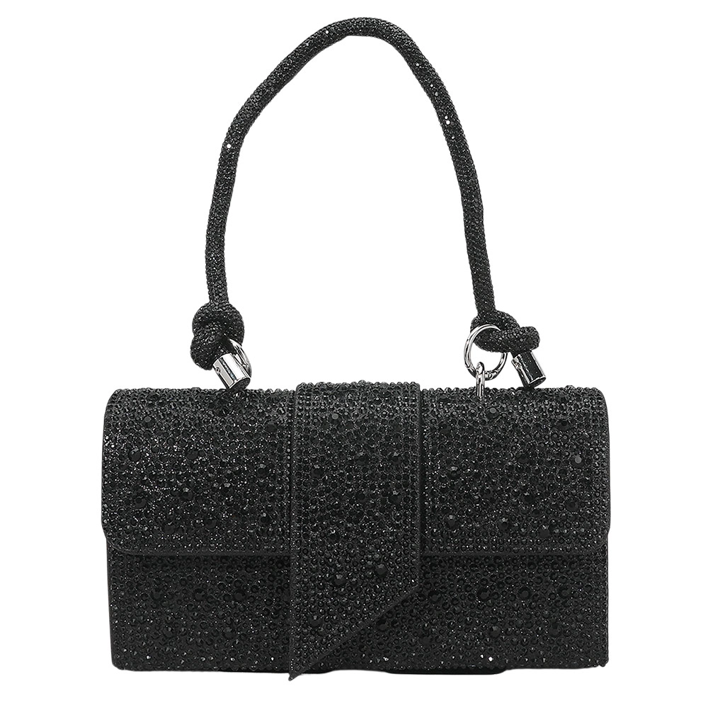 Fashnzfab Bling Studded Evening Crossbody Shoulder Bag 8.75" X 5" 2.5"