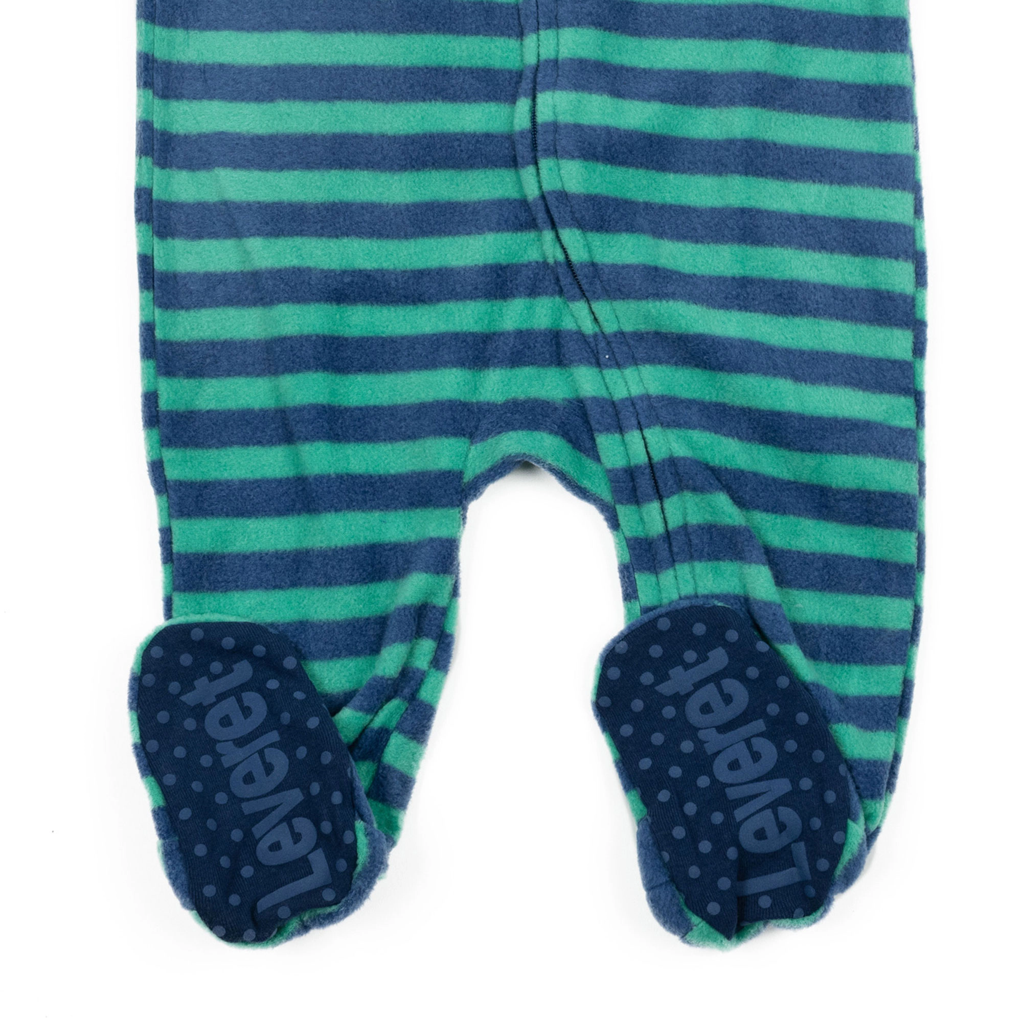 Leveret Baby/Toddler Striped Fleece Footed Pajamas