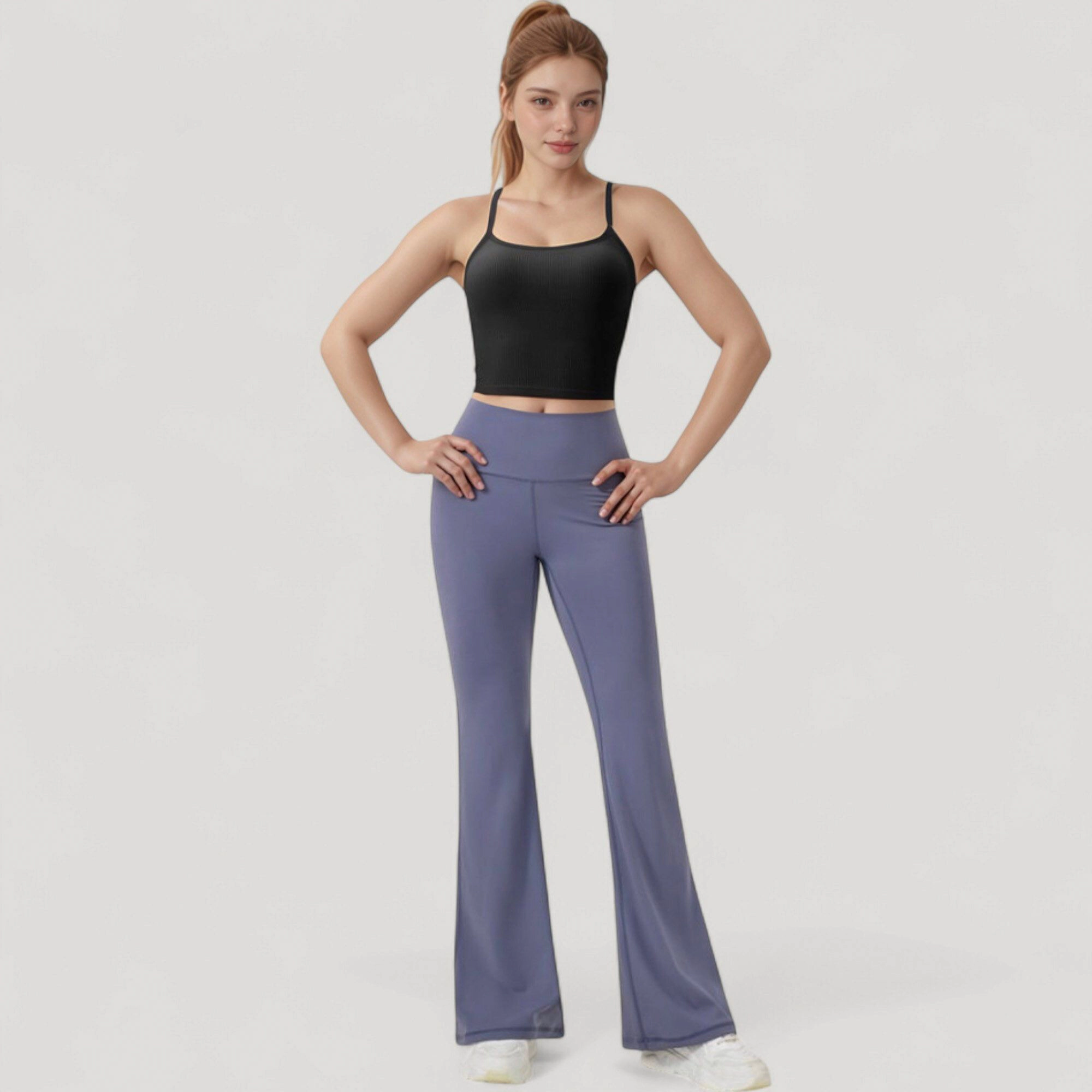 Anna-Kaci Women's Ribbed Cropped Tank with Strappy Back and Stretch Fit for Lightweight Layering