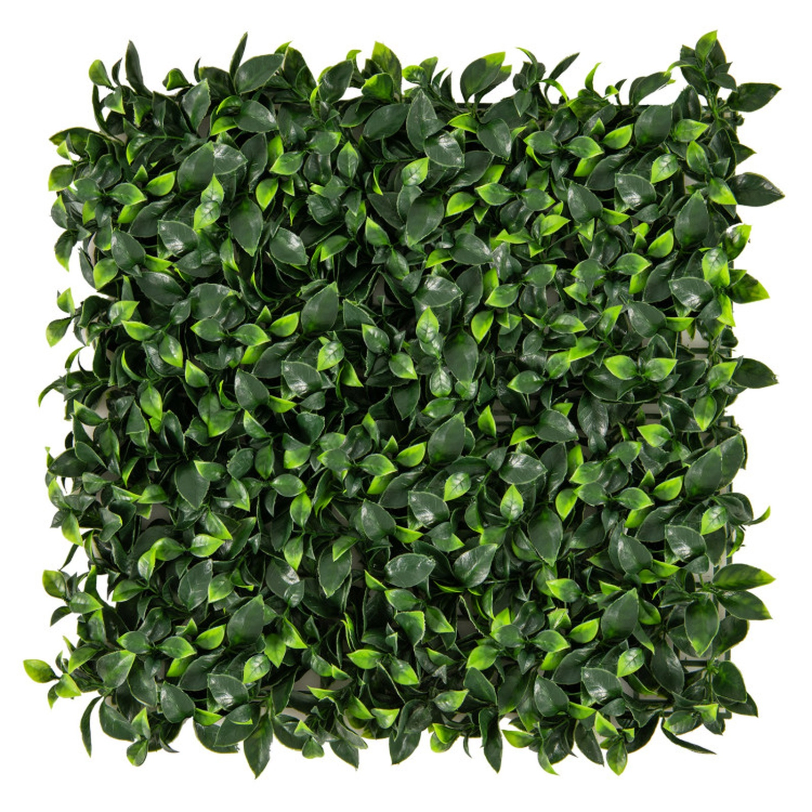 SUGIFT 12-Piece 20-in Green Artificial Topiary Gardenia Shrub Panels with 2.8-in Gradient Leaf Depth