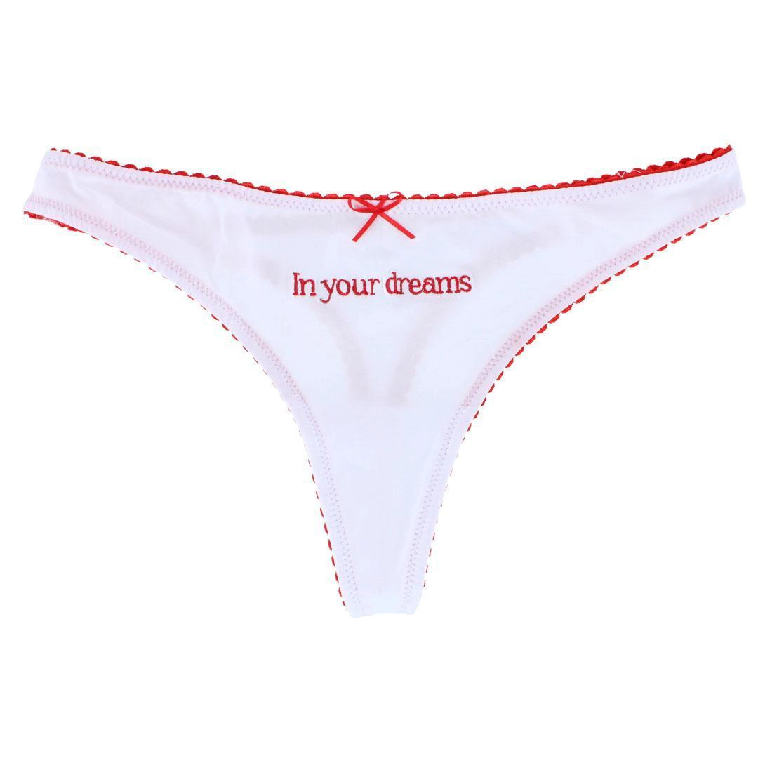 CTM Women's In Your Dreams Scallop Trim Panty
