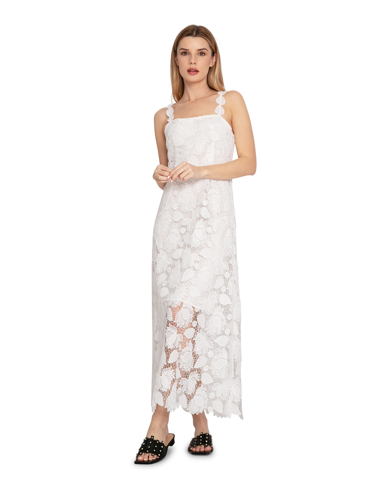 Belle & Bloom Womens Songbird Lace Maxi Dress