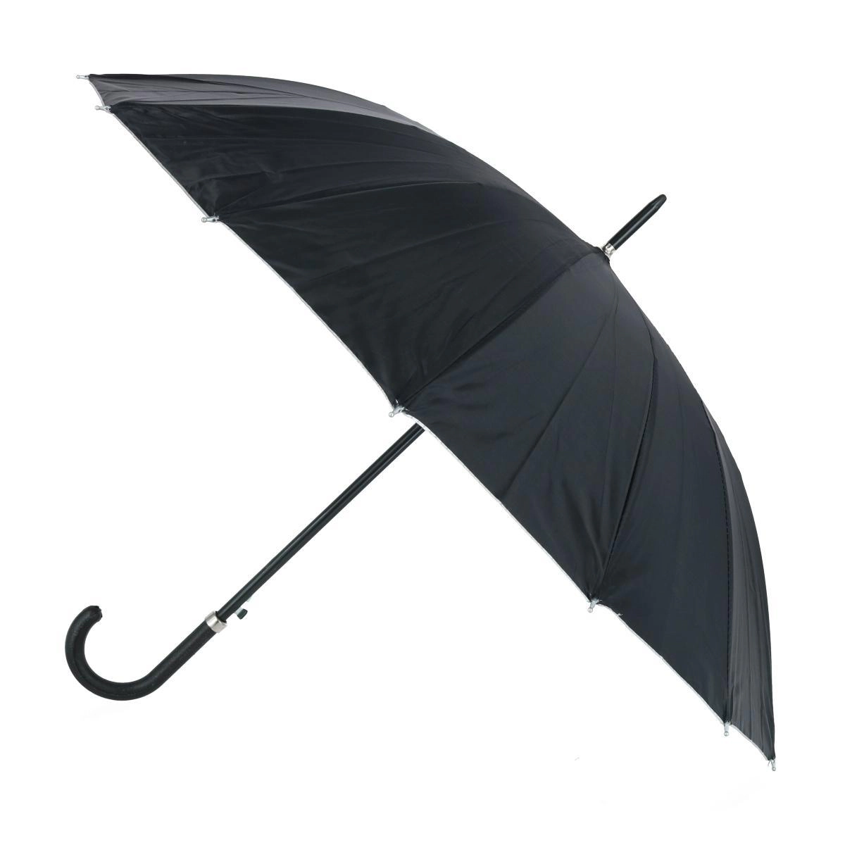 CTM Adult Classic Black Crook Handle Golf Umbrella