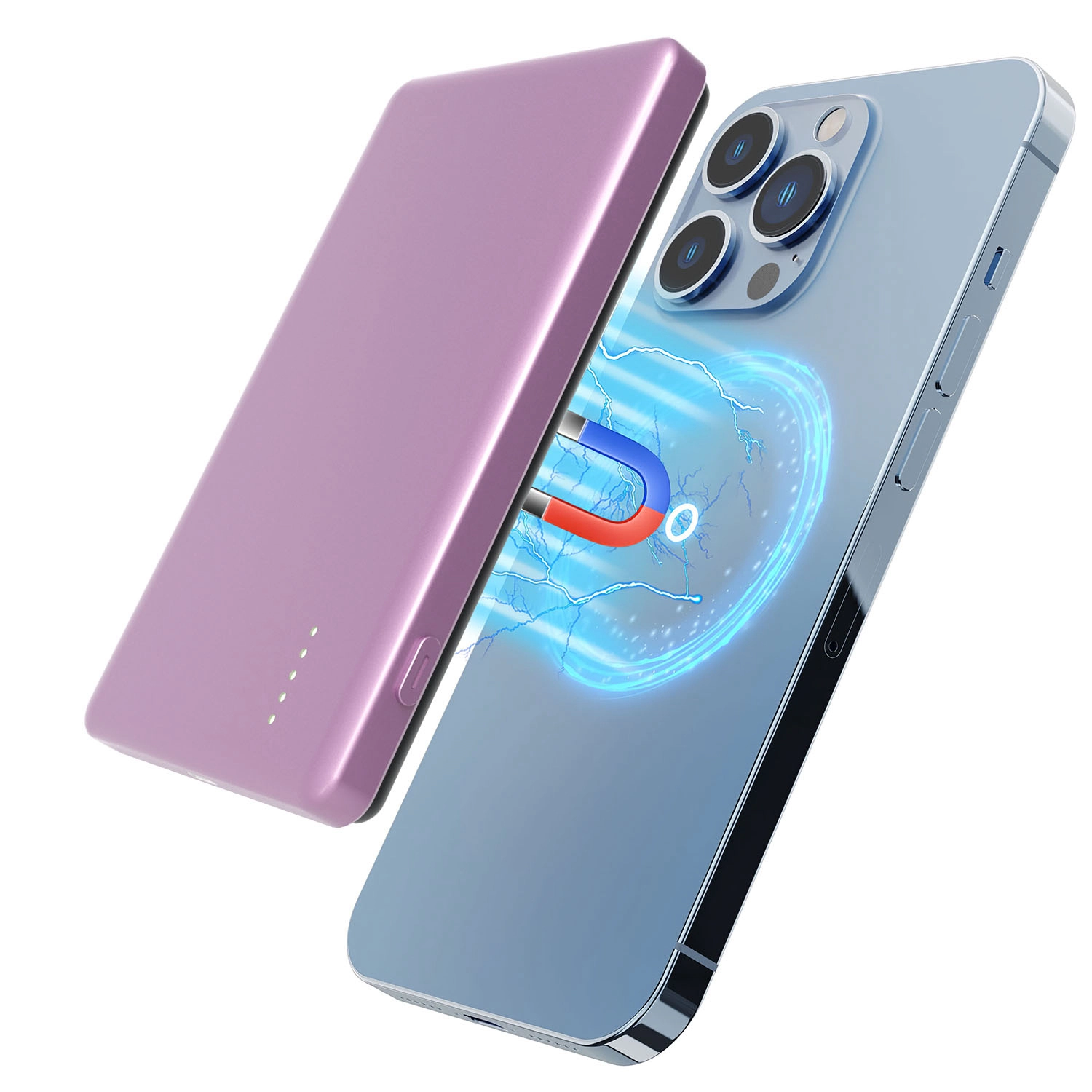 GBruno 2-in-1 Slim MagSafe Wireless Power Bank