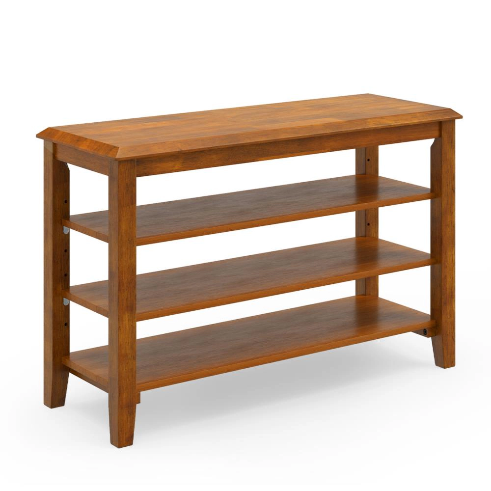 Hivvago 3-Tier Shoe Rack Bench with Adjustable Shelves for Entryway and Living Room
