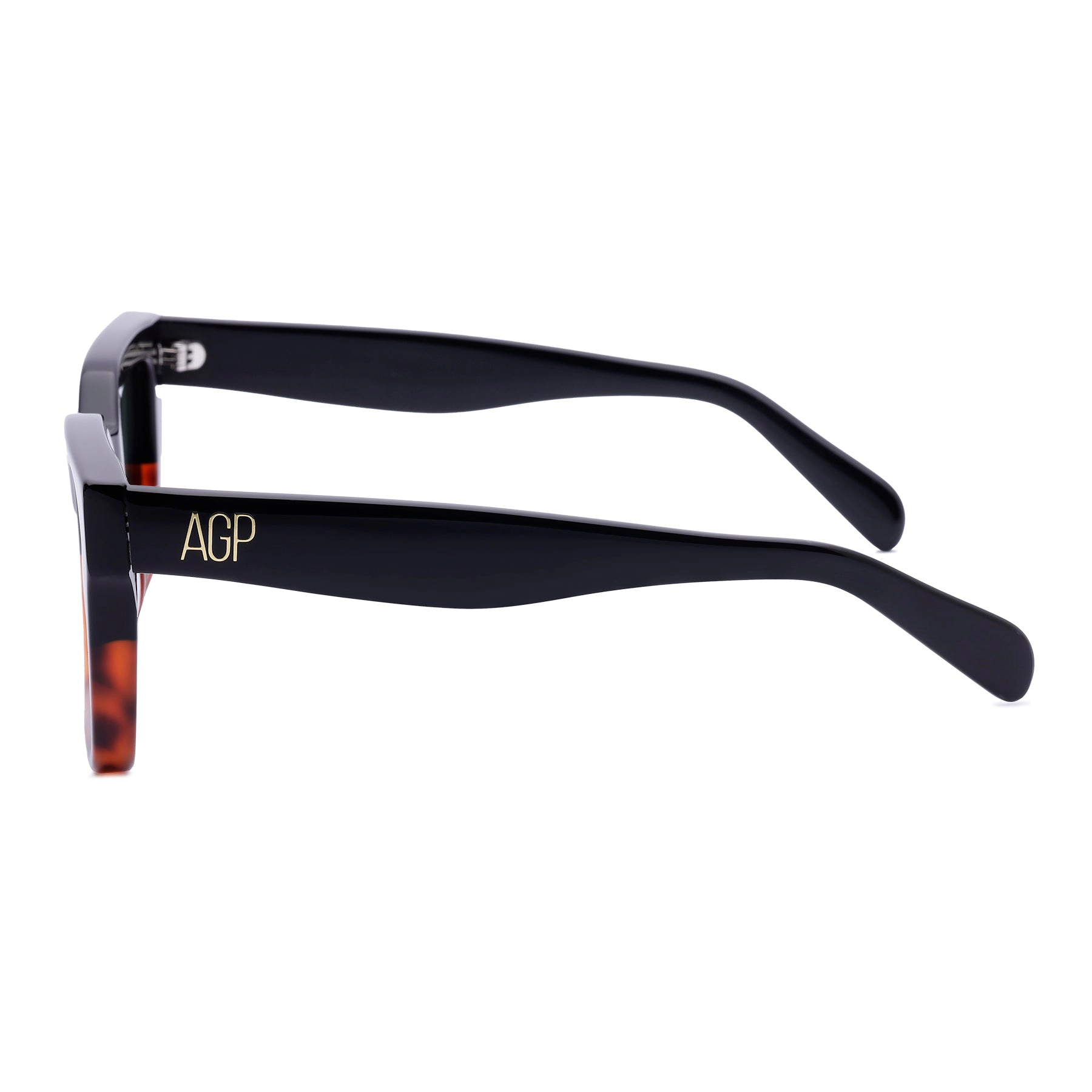 AGP PARIS Women's Two-Tone Geometric Edge Acetate Polarized Lens UV400 Sunglasses