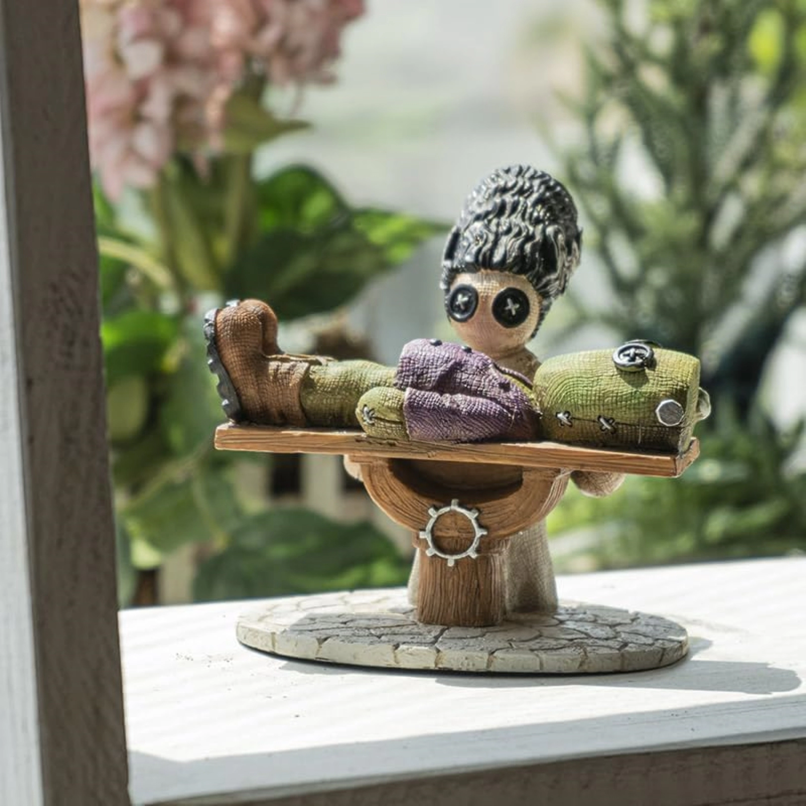 Pacific Giftware Pinhead Monsters Giving Life Frankenstein and Bride Statue Figurine 4.5 inch by Ruben Macias