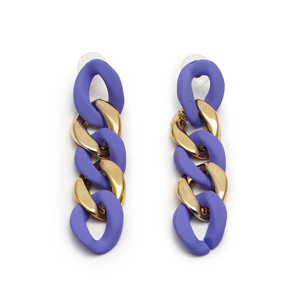 SOHI Women's Chainlink Drop Earrings