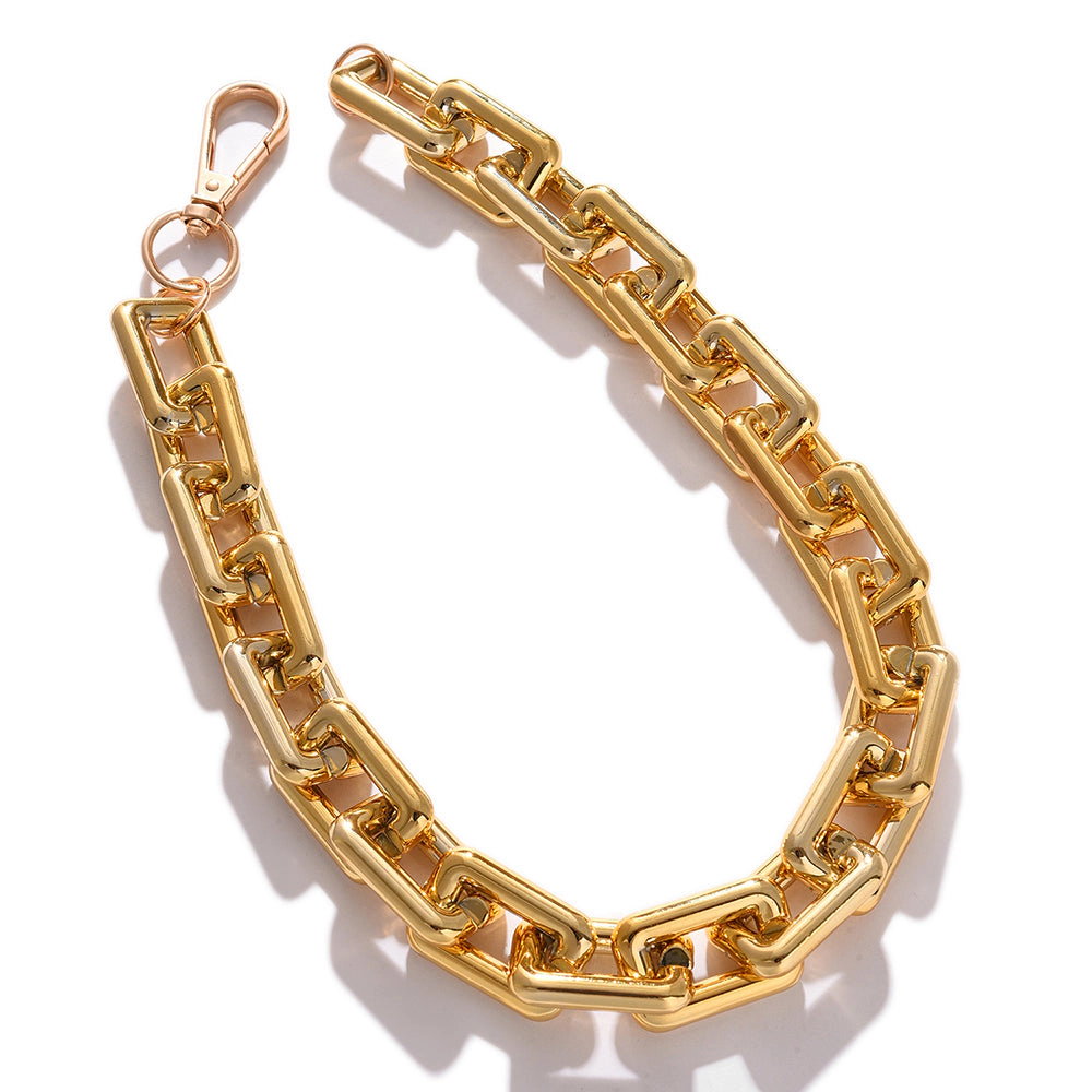 SOHI Women's Gold Link Chain Necklace