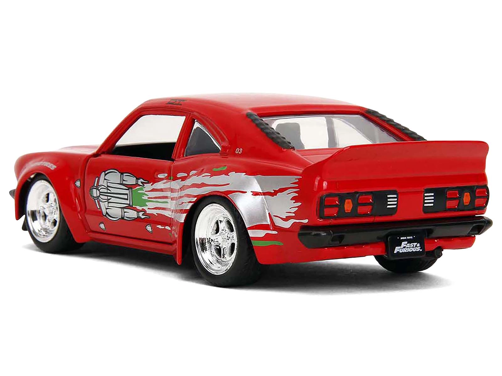 Jada 1974 Mazda RX-3 Red with Graphics "Fast & Furious" Series 1/32 Diecast Model Car by Jada