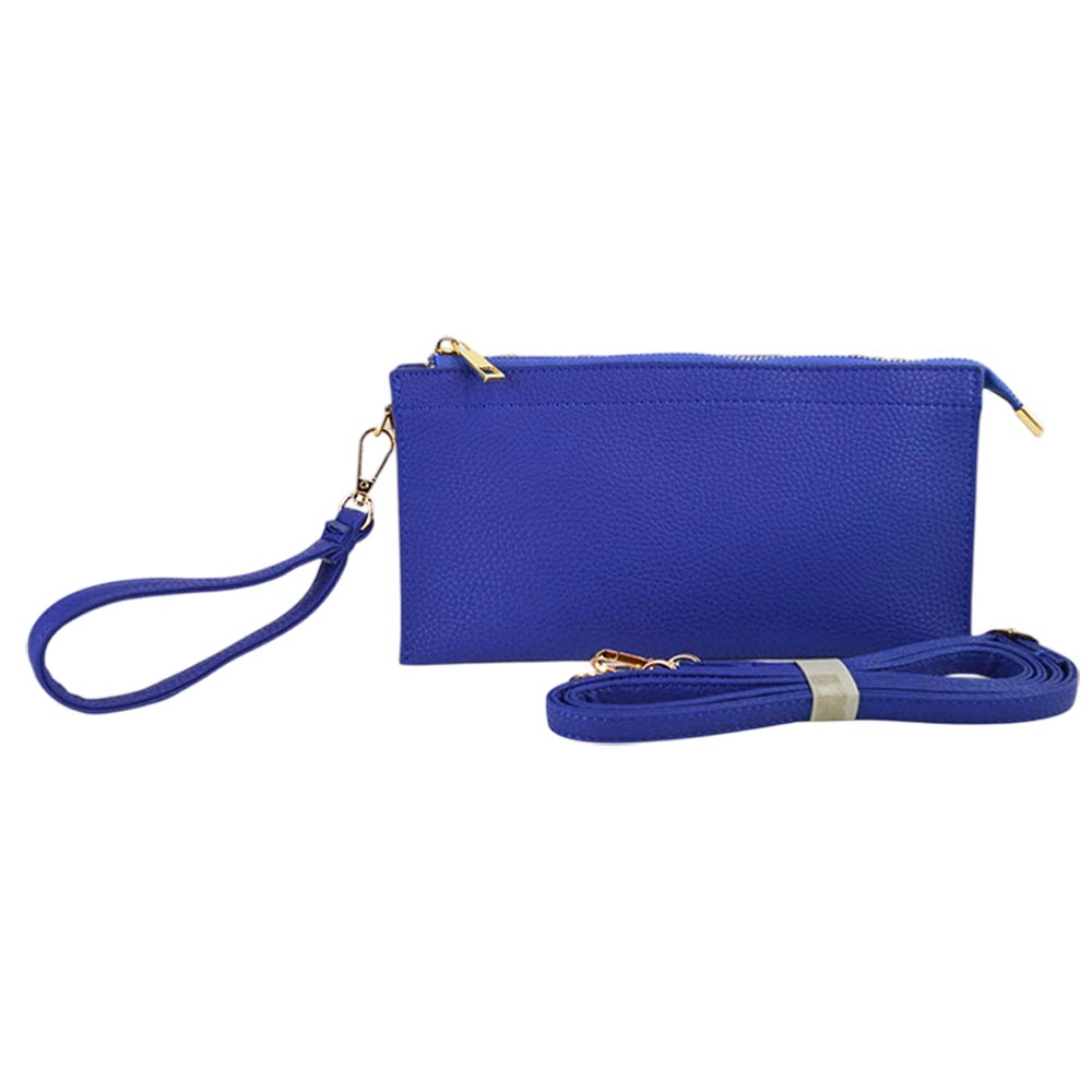 Fashnzfab Faux Leather Slim Wallet Crossbody Bag
