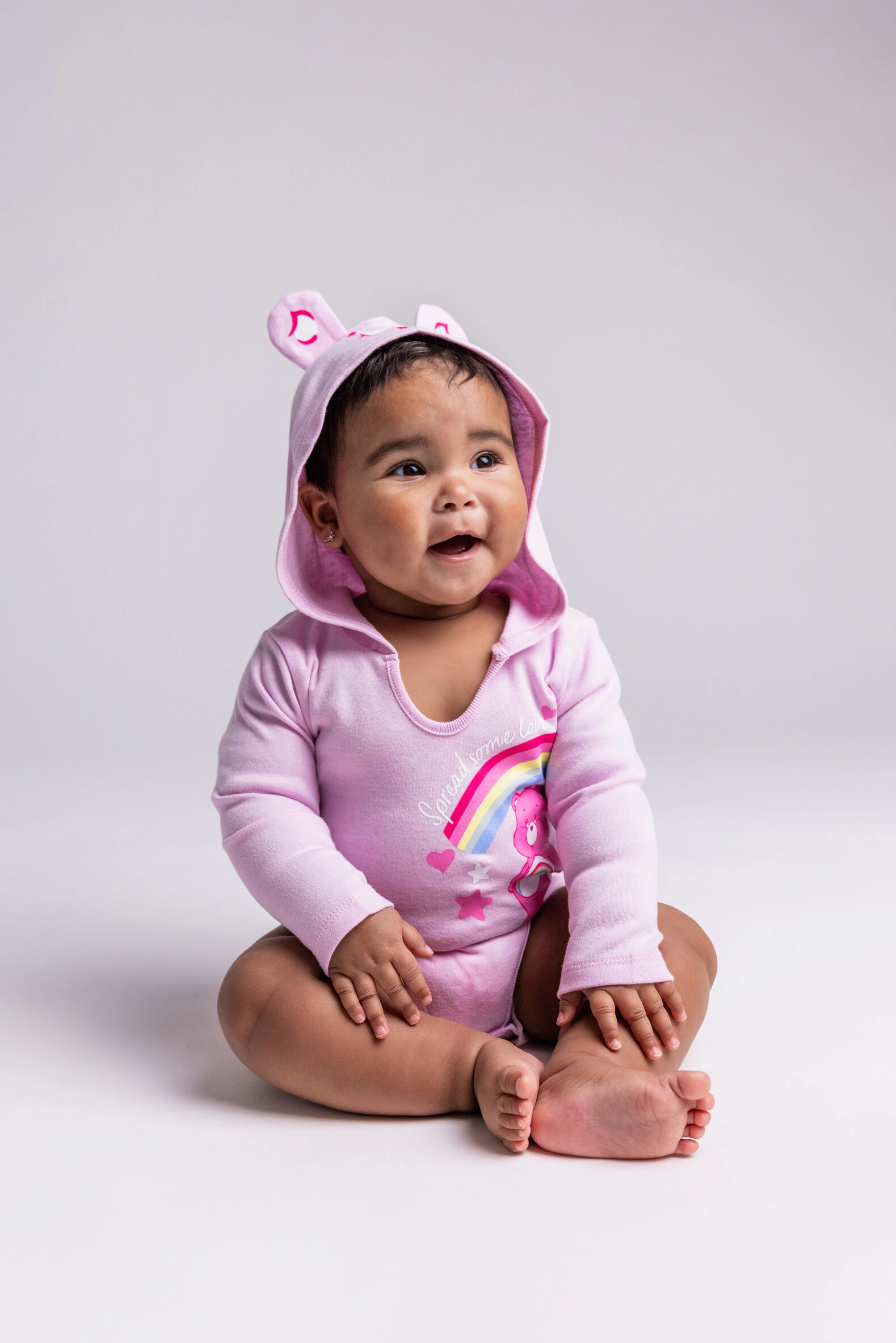 Care Bears Baby Girls' 3-Pack Cosplay Hooded Creepers