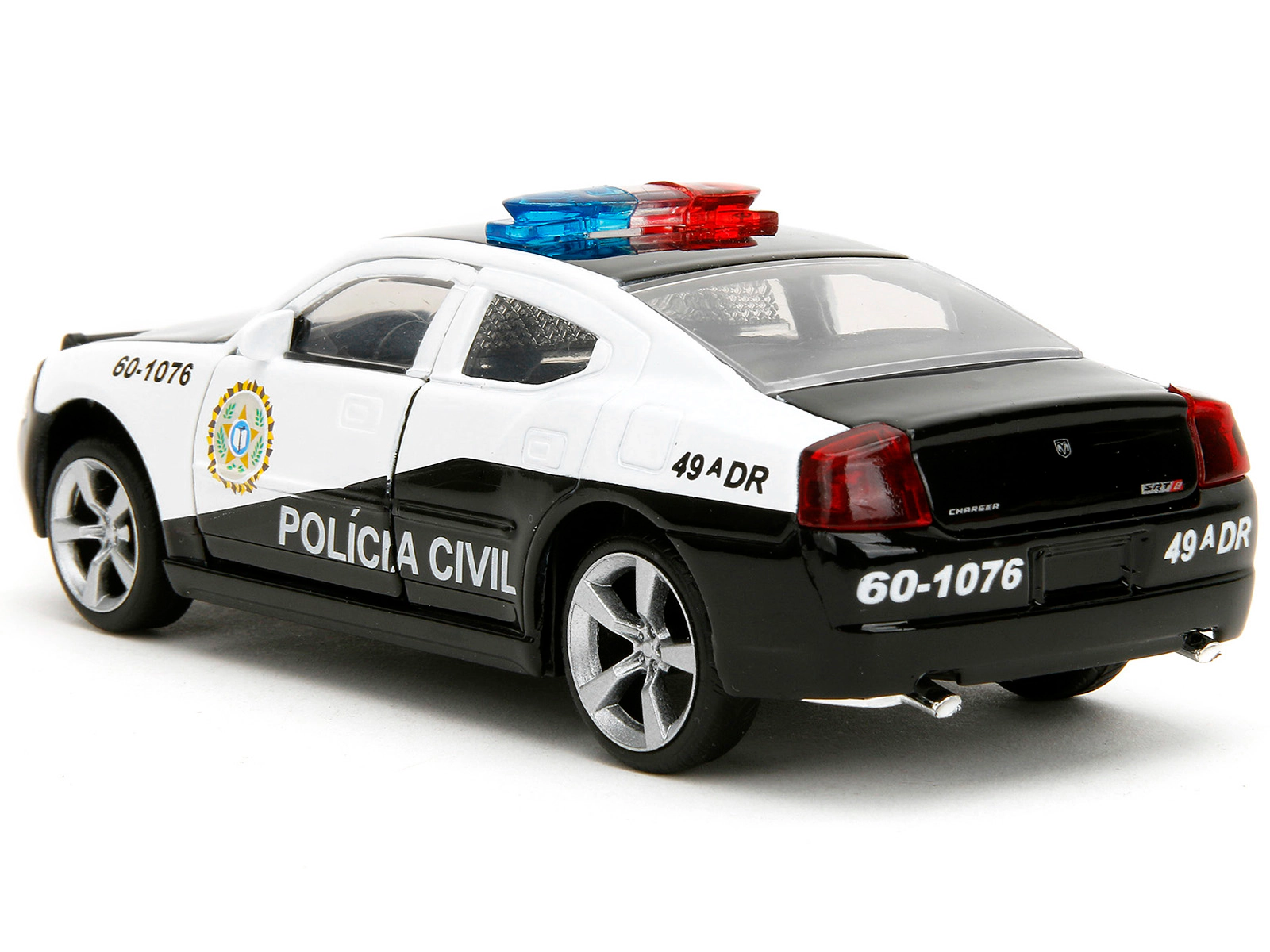 Jada 2006 Dodge Charger Police Black and White "Policia Civil" "Fast & Furious" Series 1/ Diecast Model Car by Jada