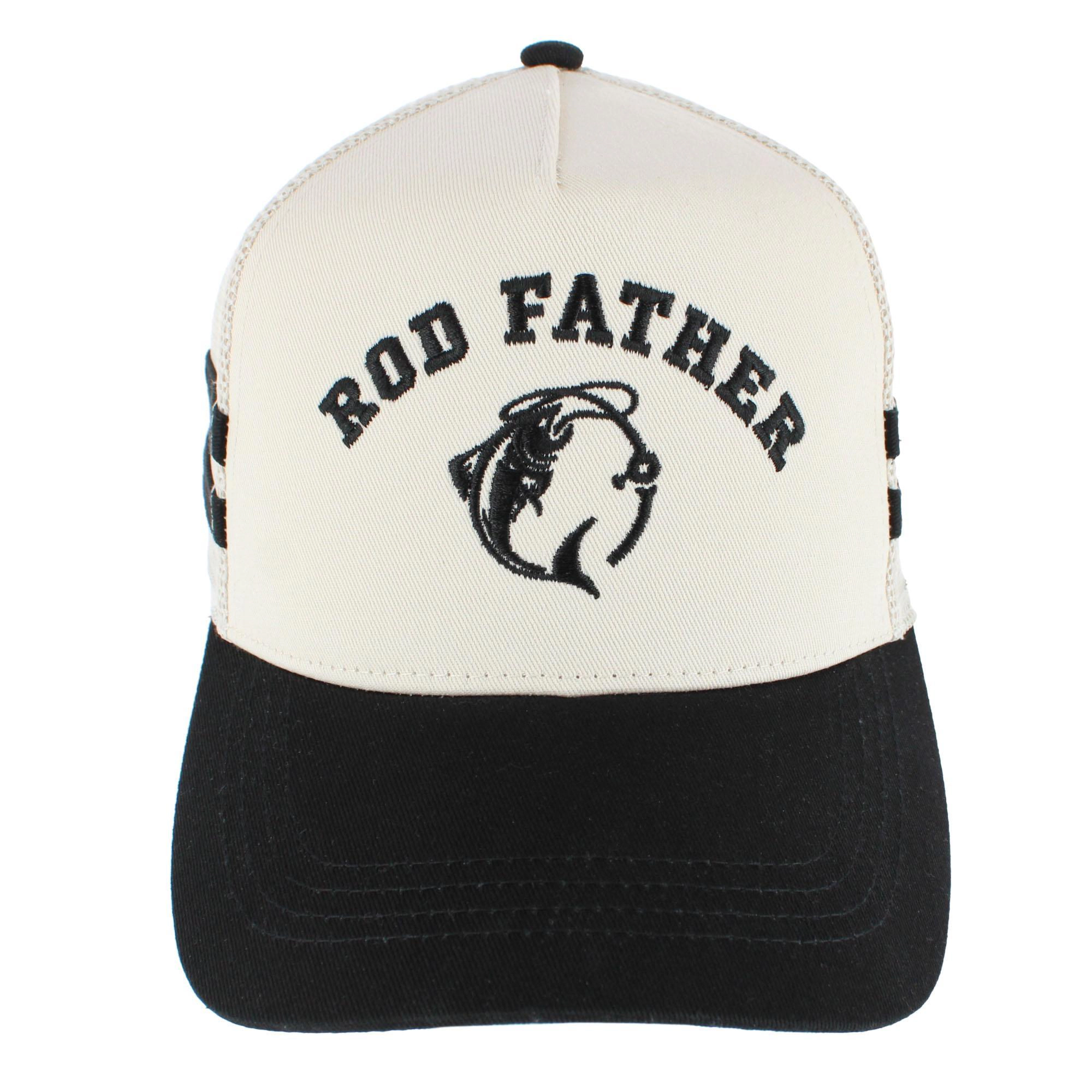 CTM Men's Rod Father Fishing Emboridered Trucker Hat