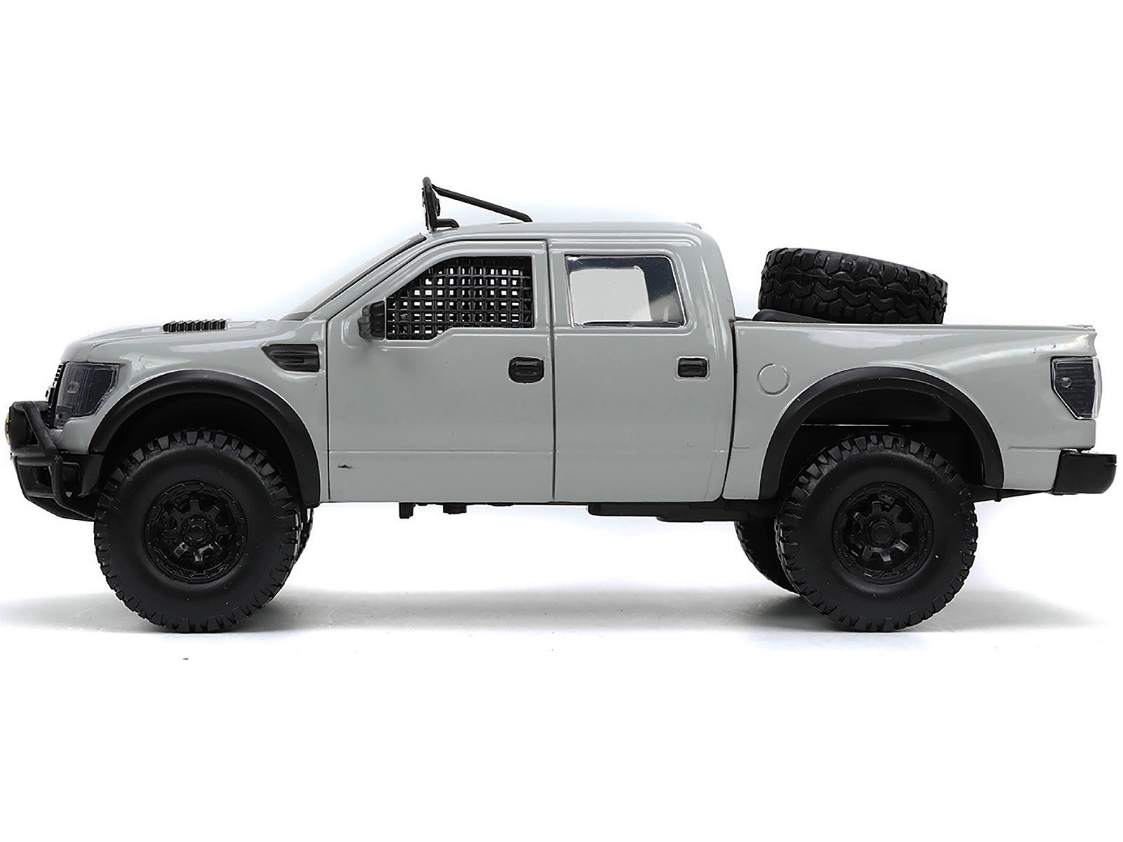 Jada 2011 Ford F-150 SVT Raptor Pickup Truck Light Gray with Extra Wheels "Just Trucks" Series 1/24 Diecast