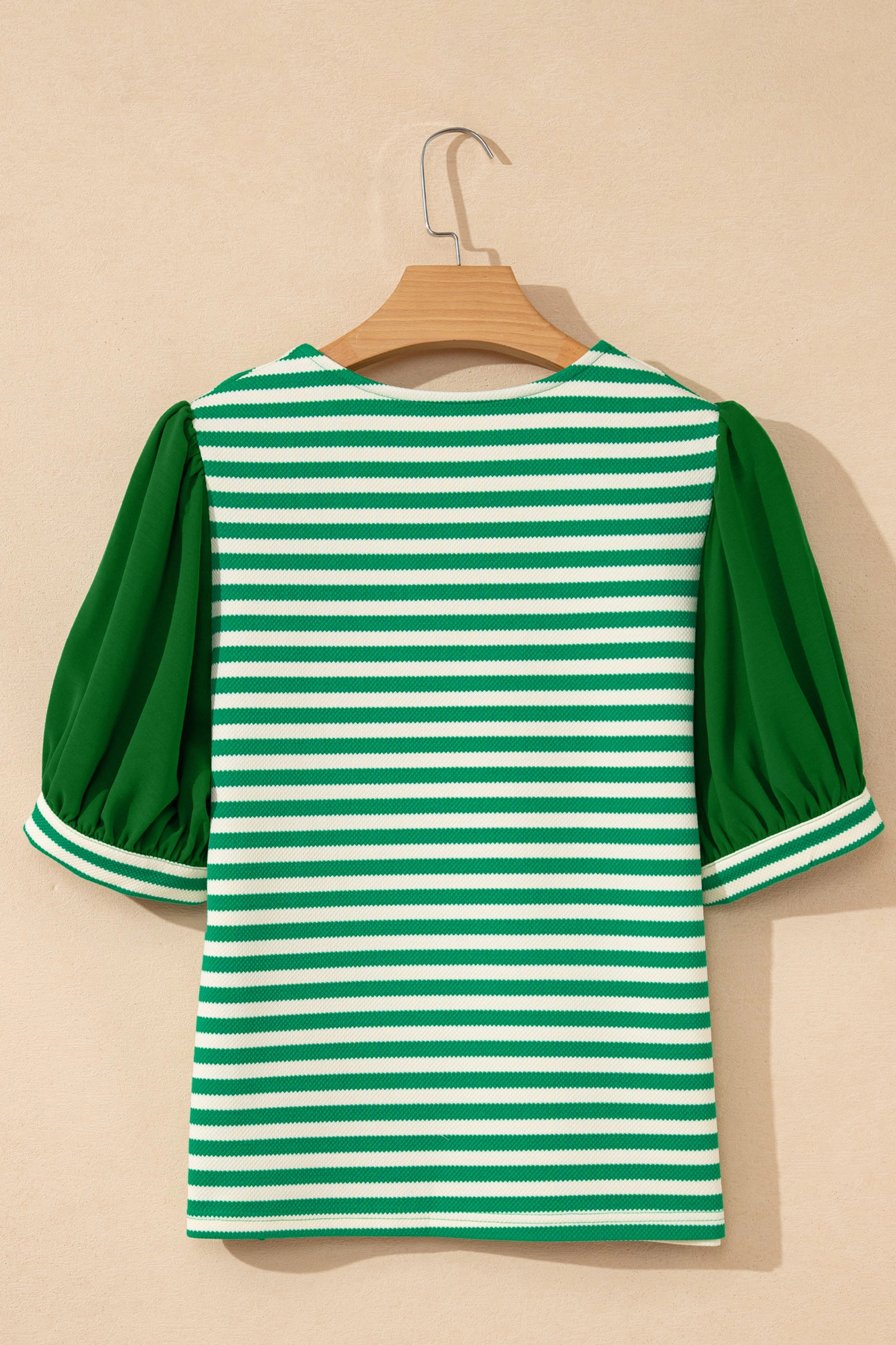Threaded Pear Women's Leighton Short Sleeve Patchwork Blouse