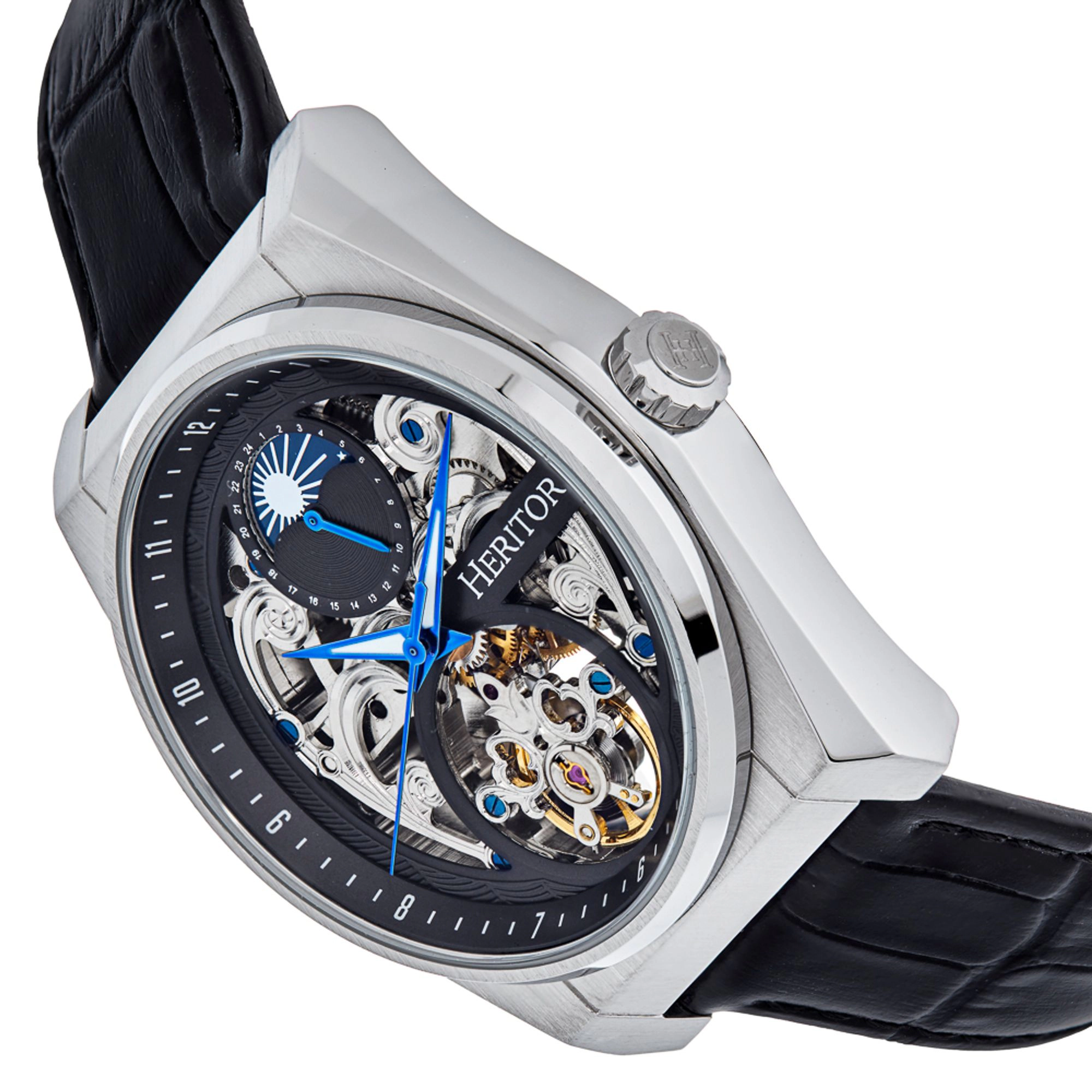 Heritor Automatic Daxton Semi Skeleton Watch