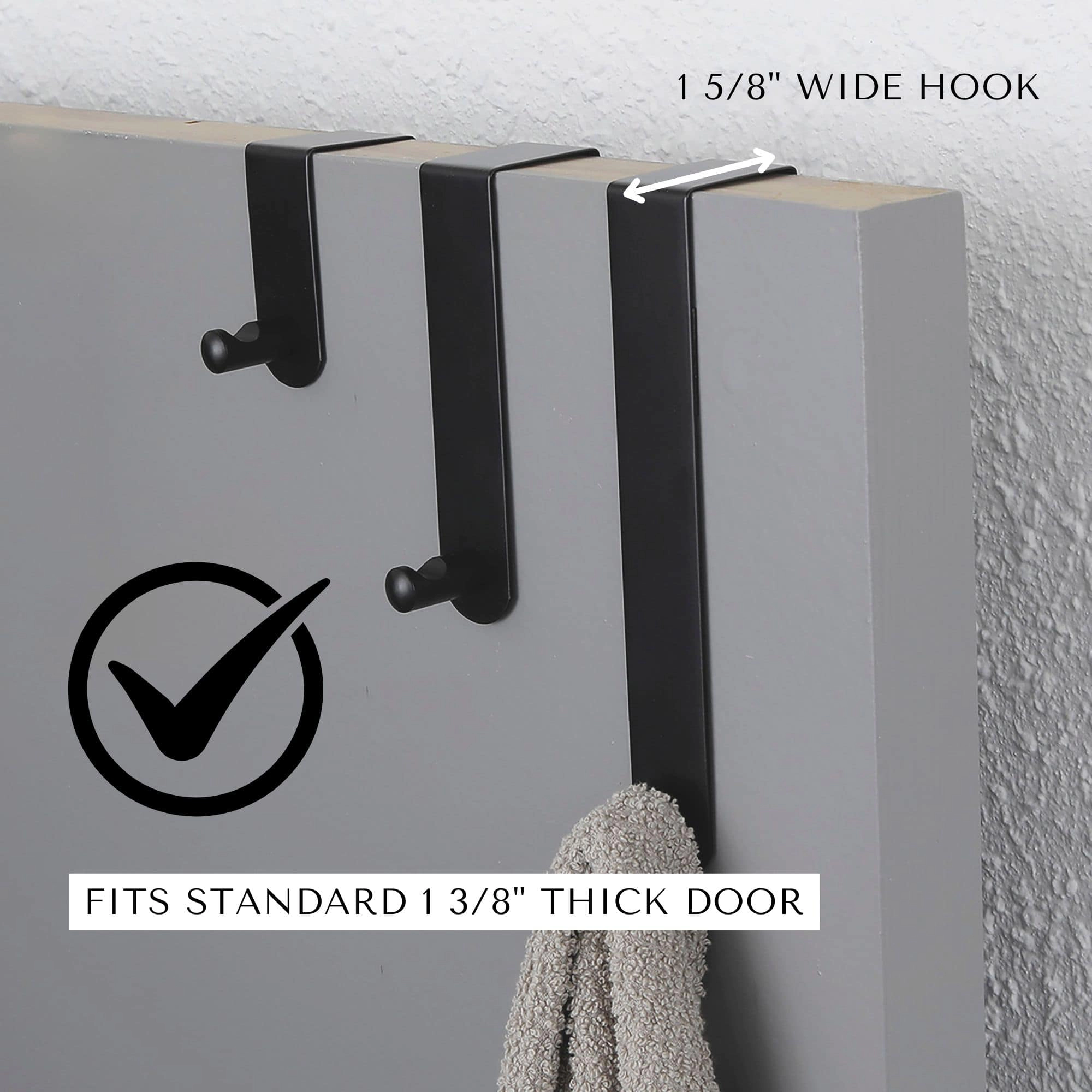 Evideco French Home Goods Polished Stainless Steel Double Robe Hook - Concealed Mounting, 10 lb Capacity