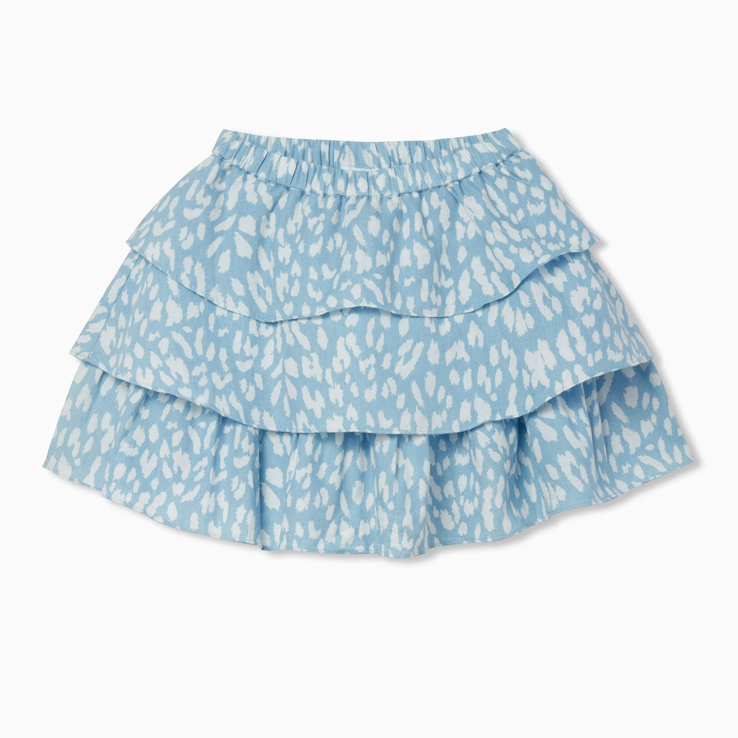 Rockets of Awesome Spots Chambray Tiered Skirt for Girls