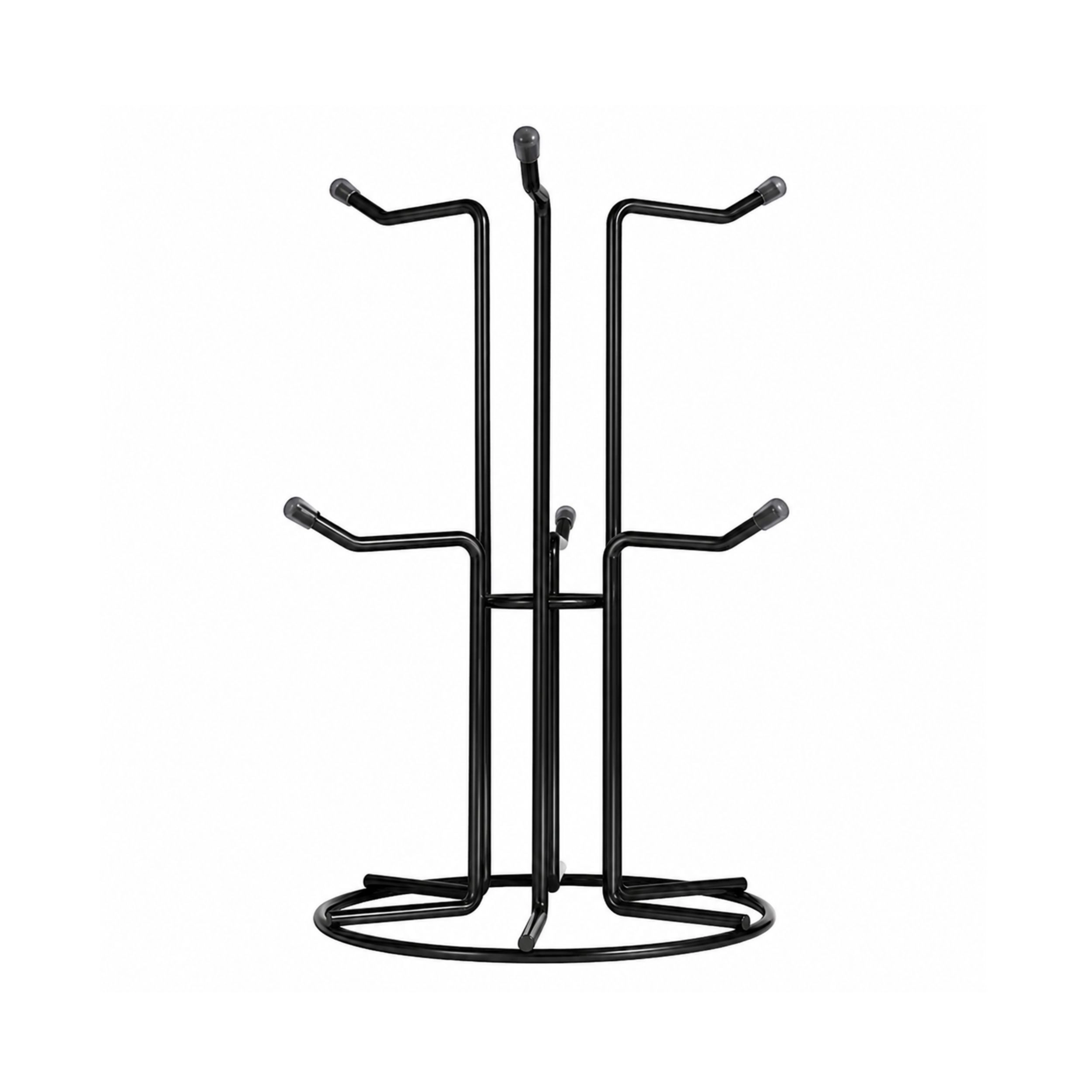 Stock Preferred Metal Mug Tree with 6 Hooks Countertop Coffee Cup Holder for Large Mugs