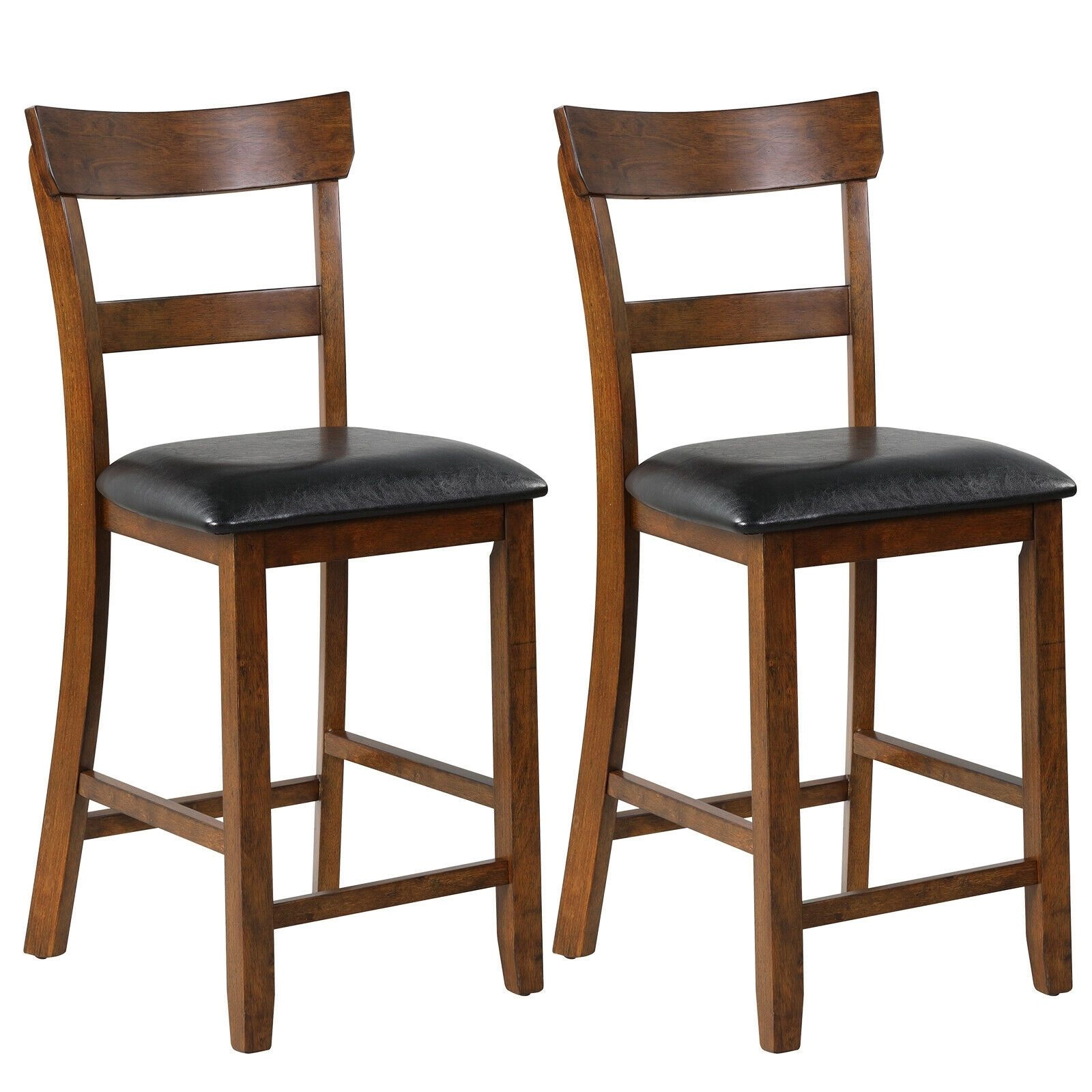 SlickBlue Counter Height Kitchen Chairs with Wood Legs
