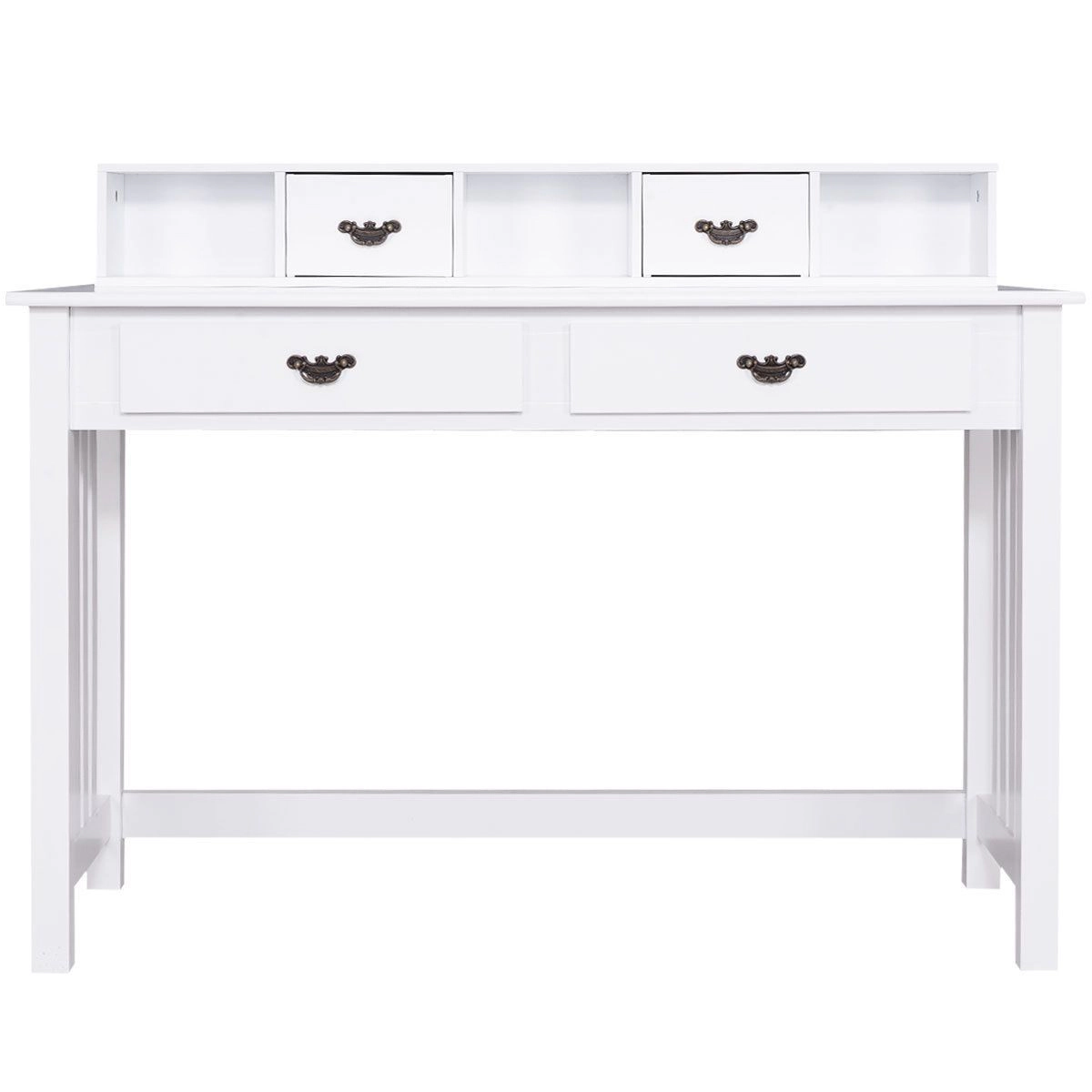 SlickBlue 47.5" Home Office Desk with Drawers and Floating Organizer