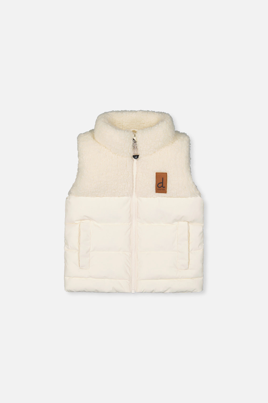 Deux par Girls Sherpa and Quilted Sleeveless Mid-Season Vest