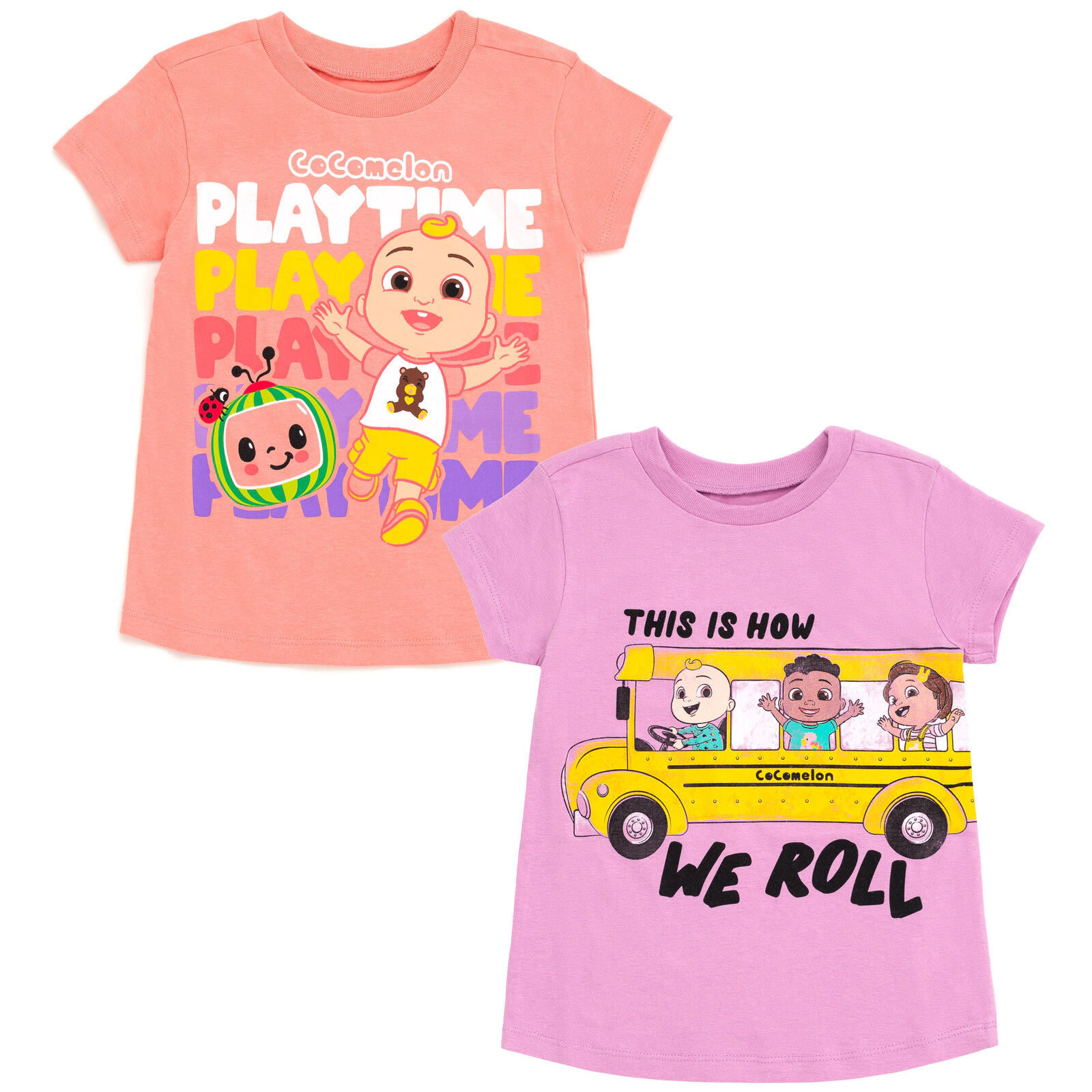 Cocomelon Baby Girls' 2-Pack T-Shirts