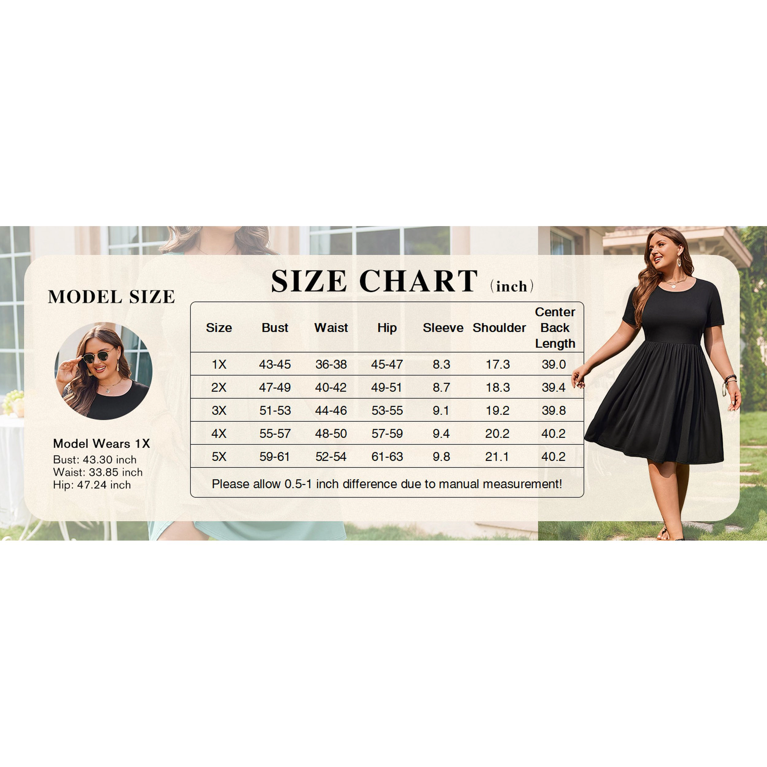 Zeagoo Women's Scoop Neck Short Sleeve Midi Dress