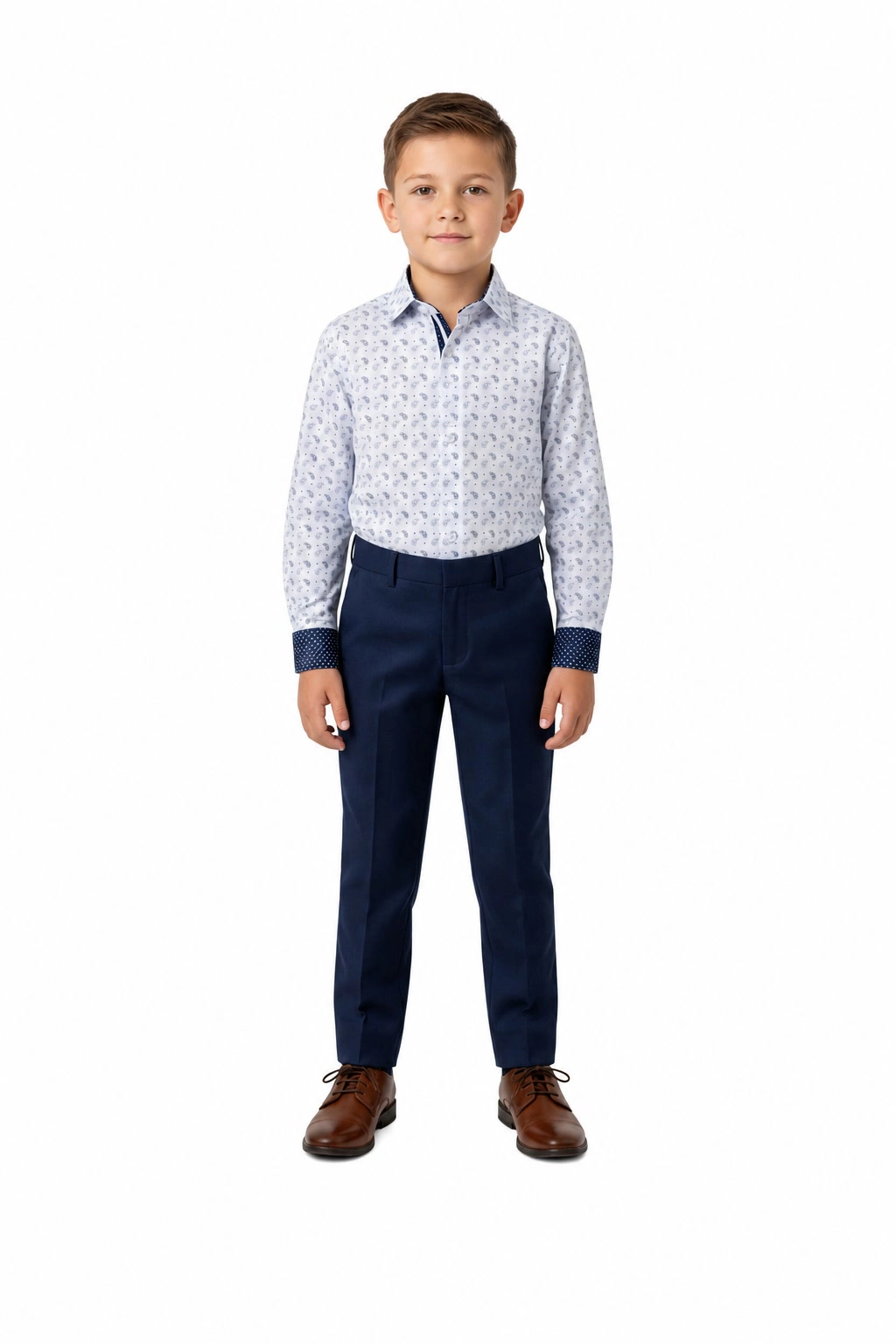 Elie Balleh Boys Slim Fit Button-Down Shirt
